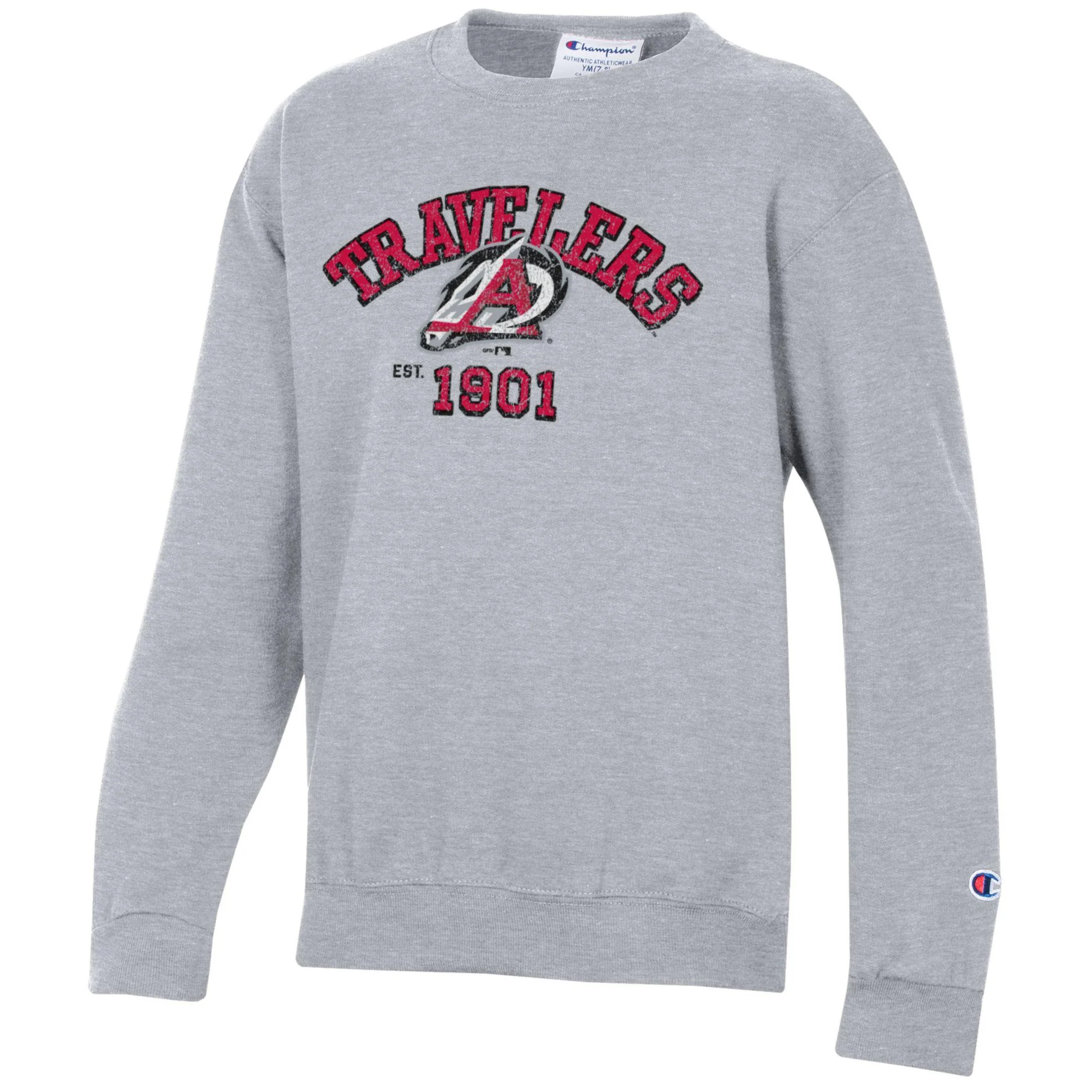 Arkansas Travelers Champion Youth Powerblend Fleece Crew