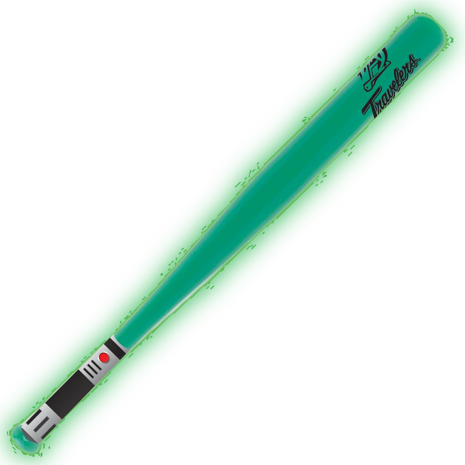 Arkansas Travelers Coopersburg Sports Glow in the Dark Saber Mini Bat - Image 2