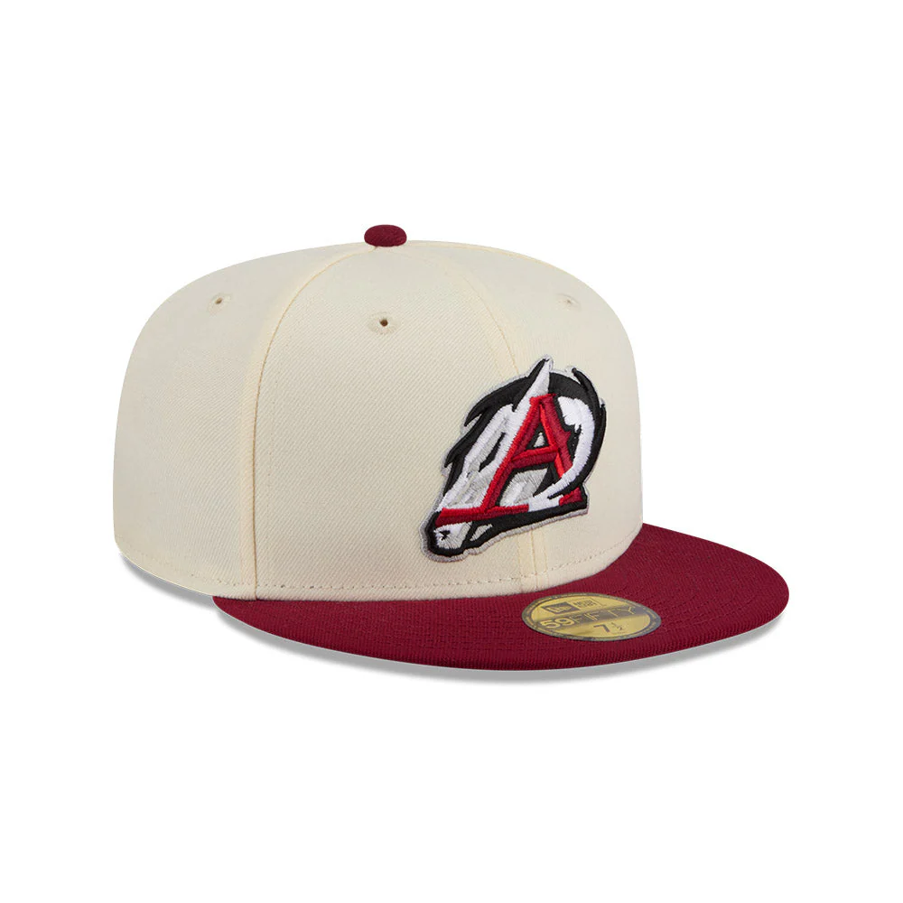 Arkansas Travelers New Era 59FIFTY Chrome Cardinal Cap - Image 2