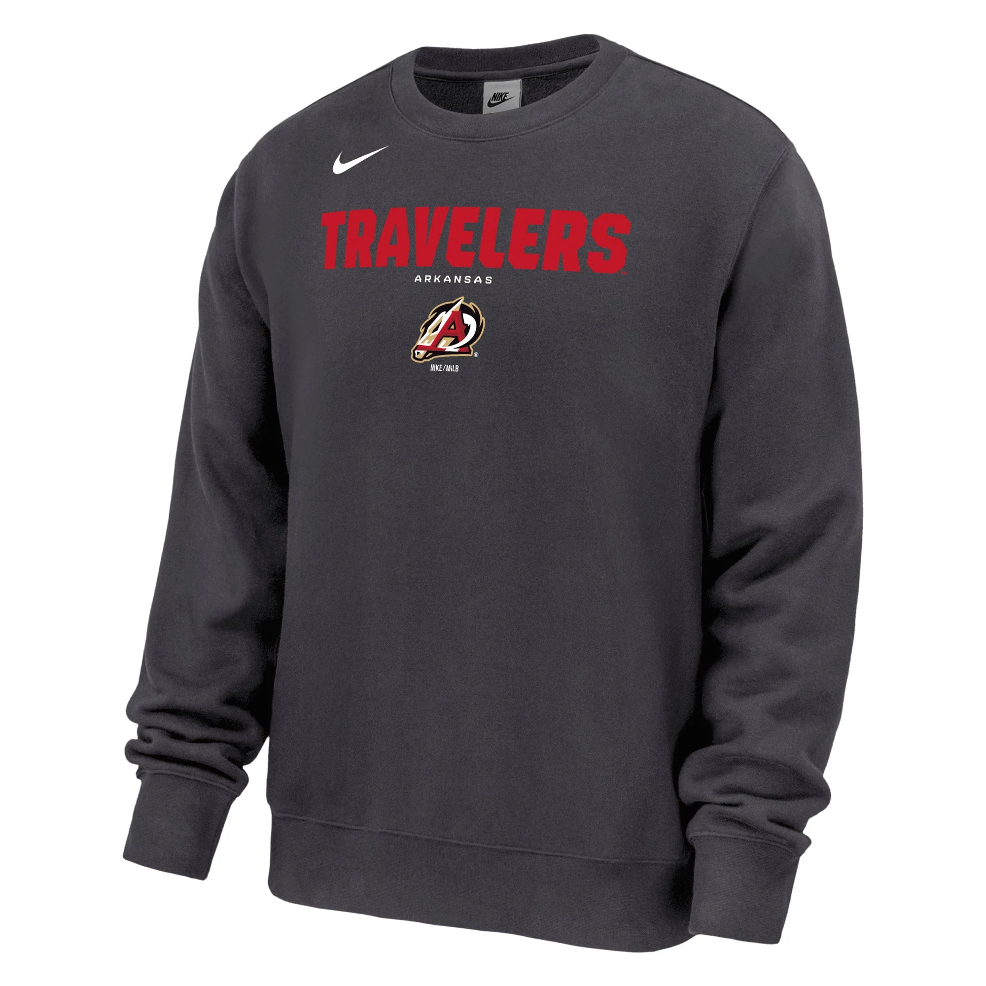 Arkansas Travelers Nike Club Fleece Crew