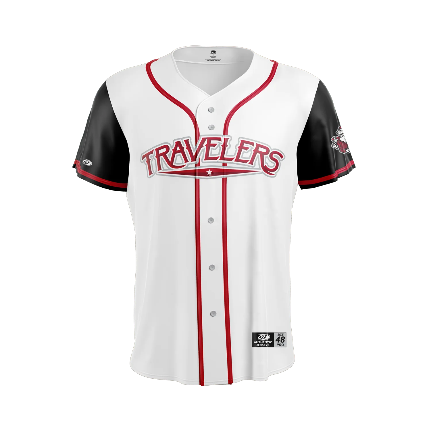 Arkansas Travelers OT Sports Adult Home White Authentic Jersey