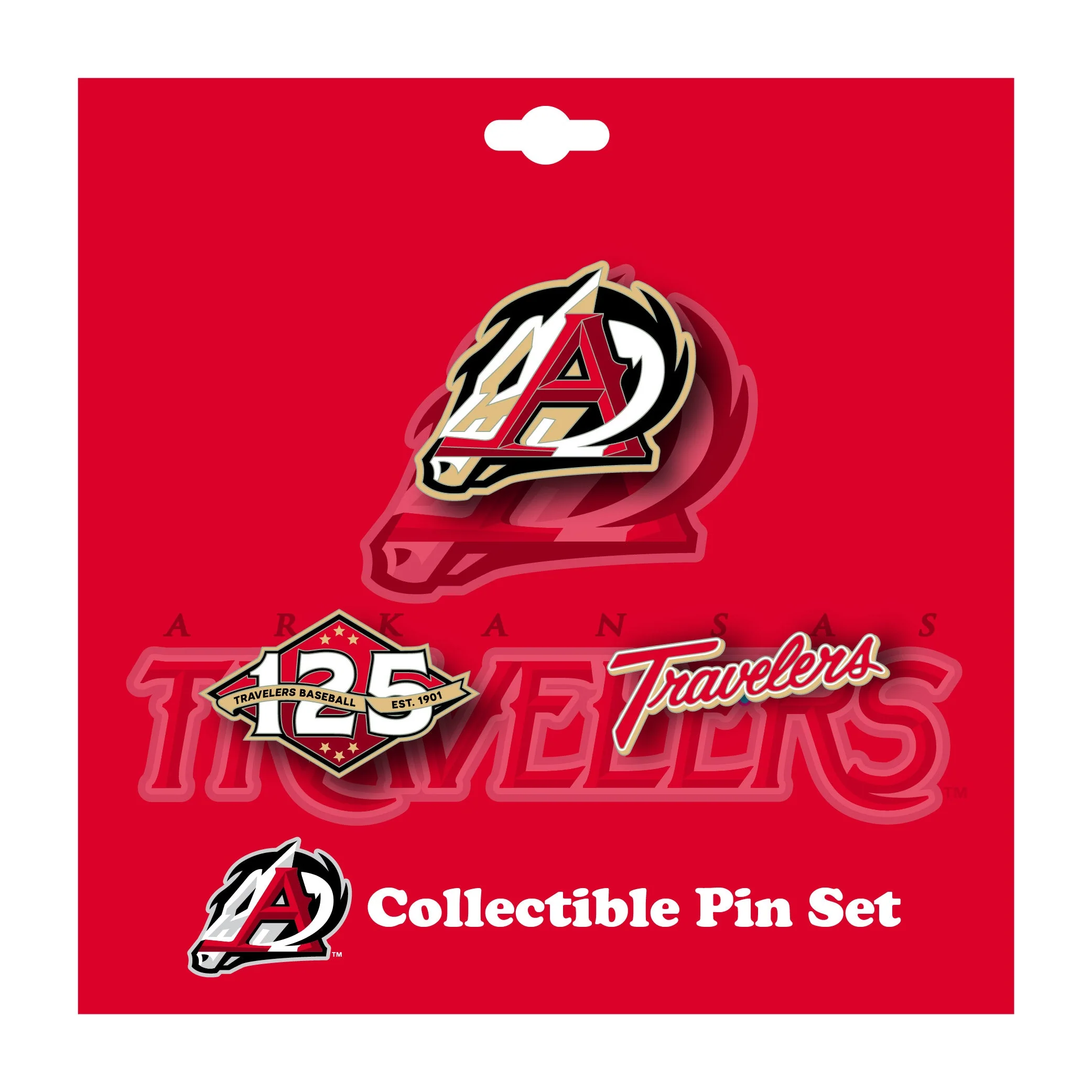 Arkansas Travelers PSG Enamel Pin Set 125th