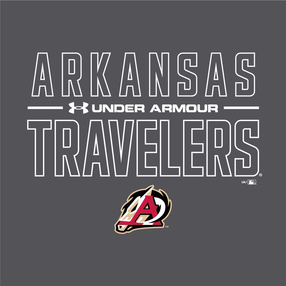 Arkansas Travelers Under Armour Performance Cotton LS Tee - Image 2