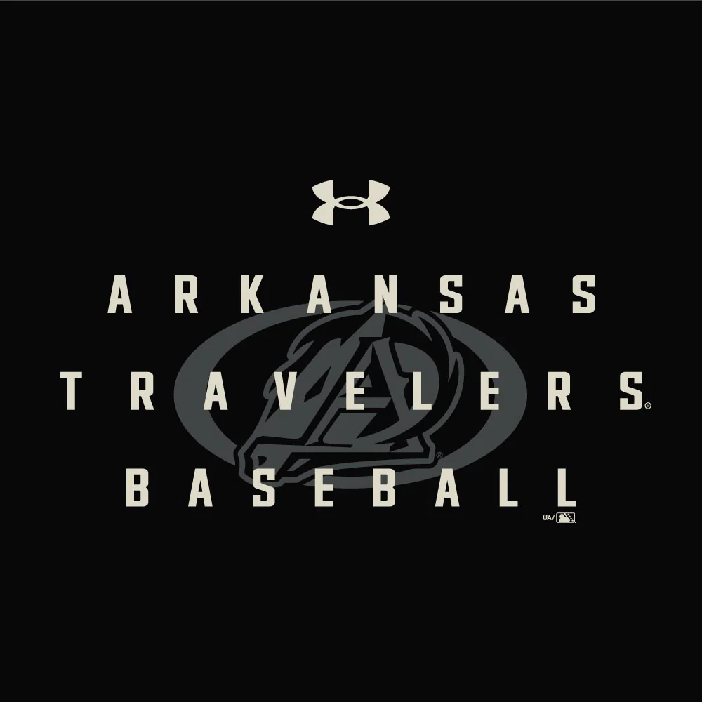 Arkansas Travelers Under Armour Performance Cotton Washed Tee - Image 2