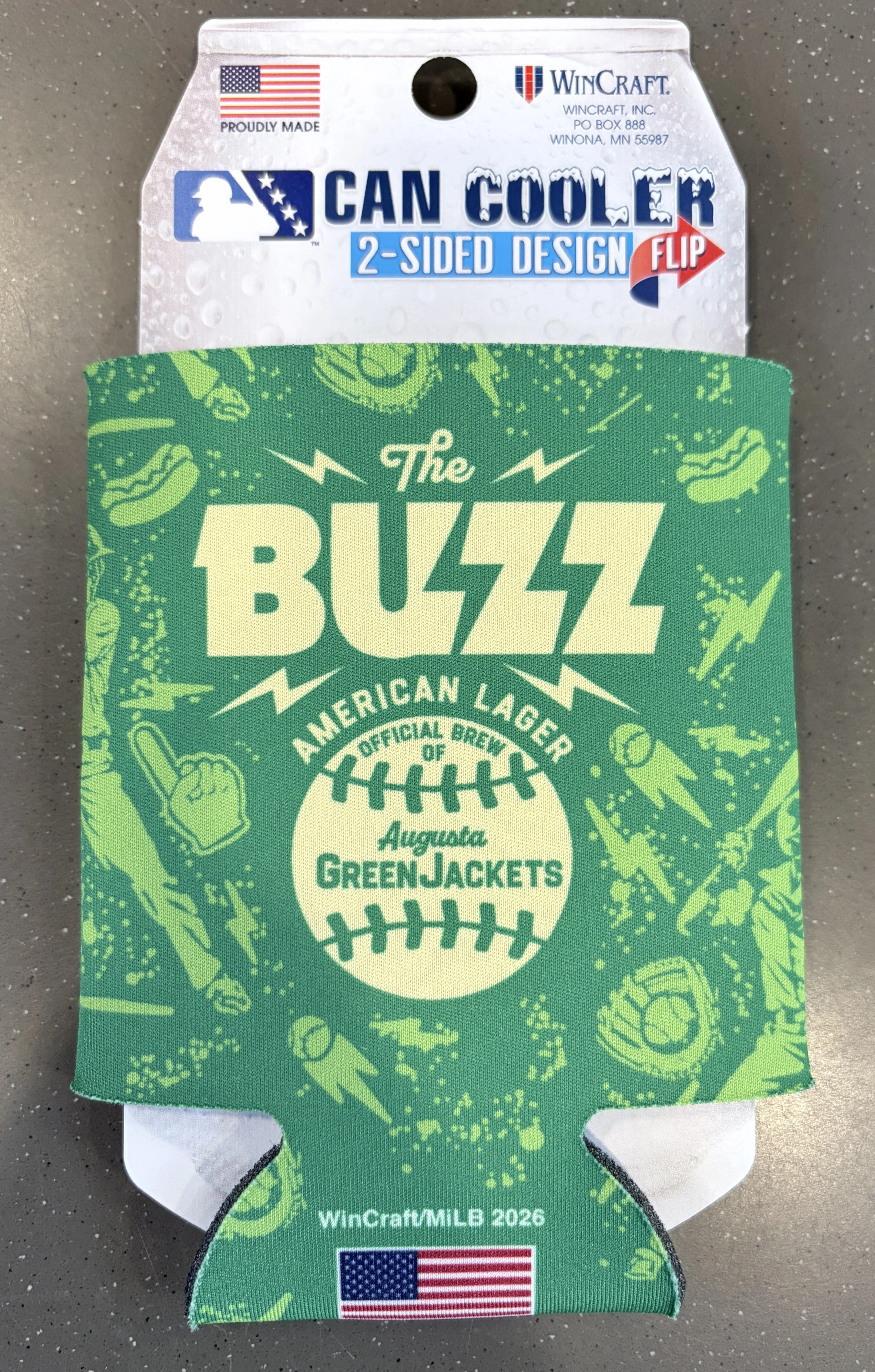 Augusta GreenJackets The Buzz Beer Koozie