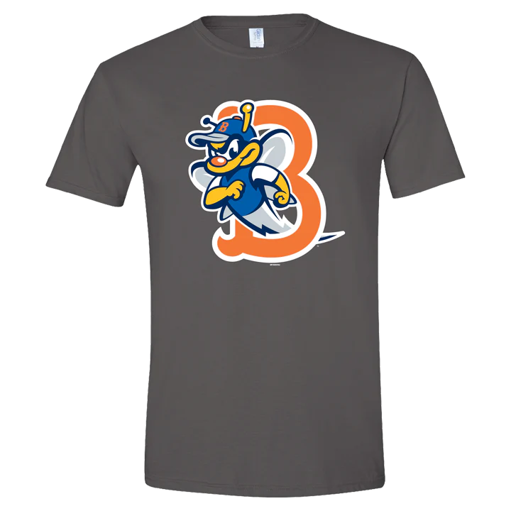 BRP B-Mets Charcoal Logo Tee