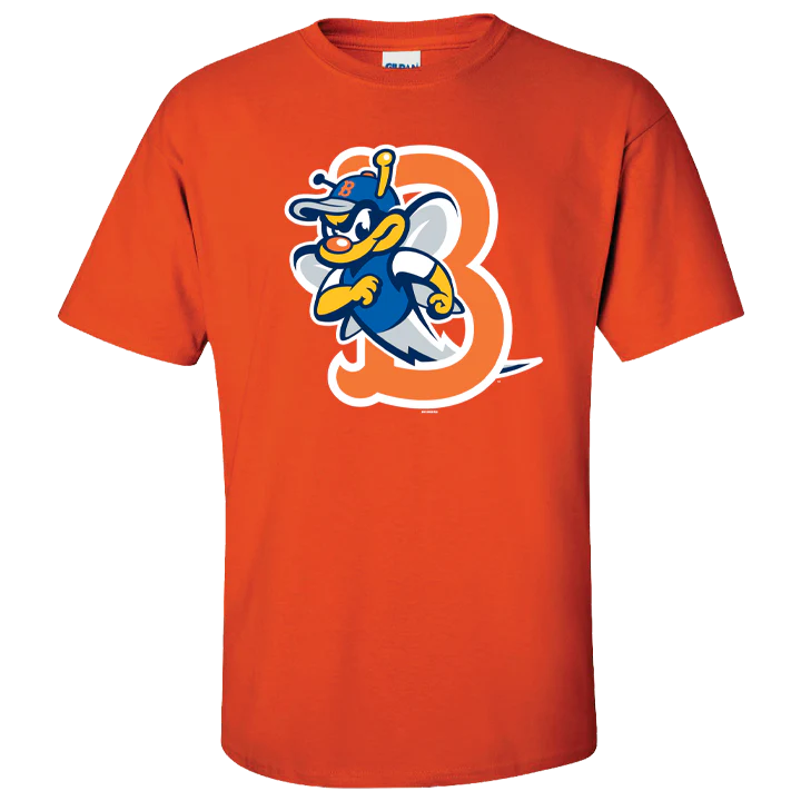 BRP B-Mets Orange Logo Tee