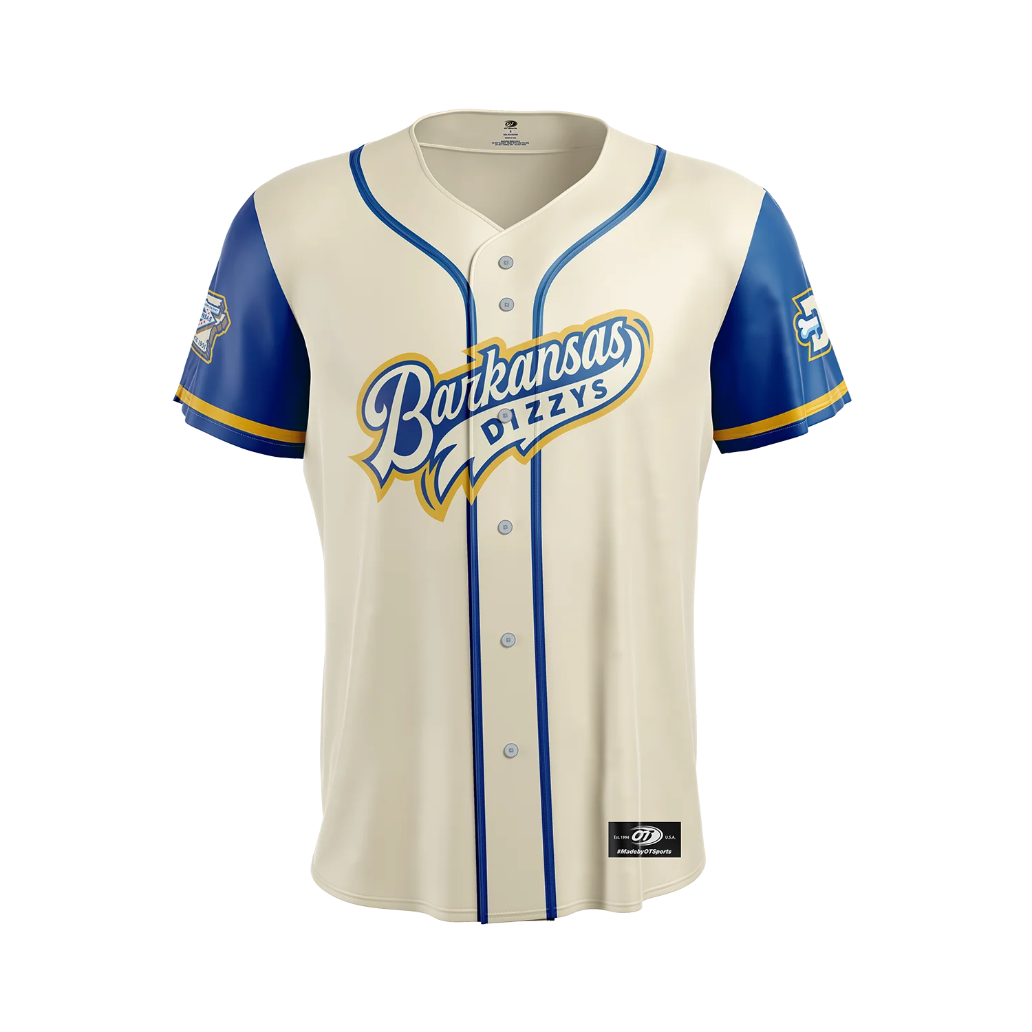 Barkansas Dizzys OT Sports Youth Cream Replica Jersey
