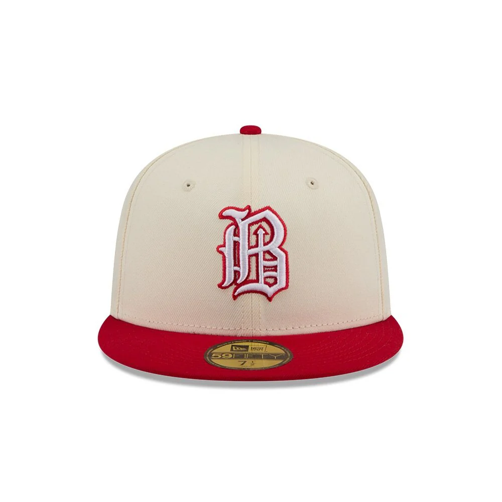 Barons Cream/Red ASG Fitted Cap - Image 3