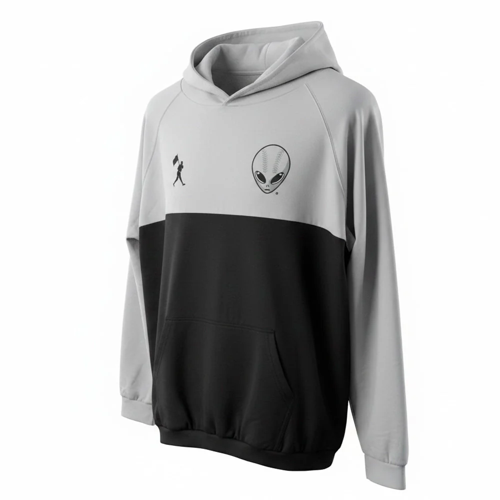 Baseballism Las Vegas 51s Reversible Double Play Blue/Black/Gray Hoodie - Image 2