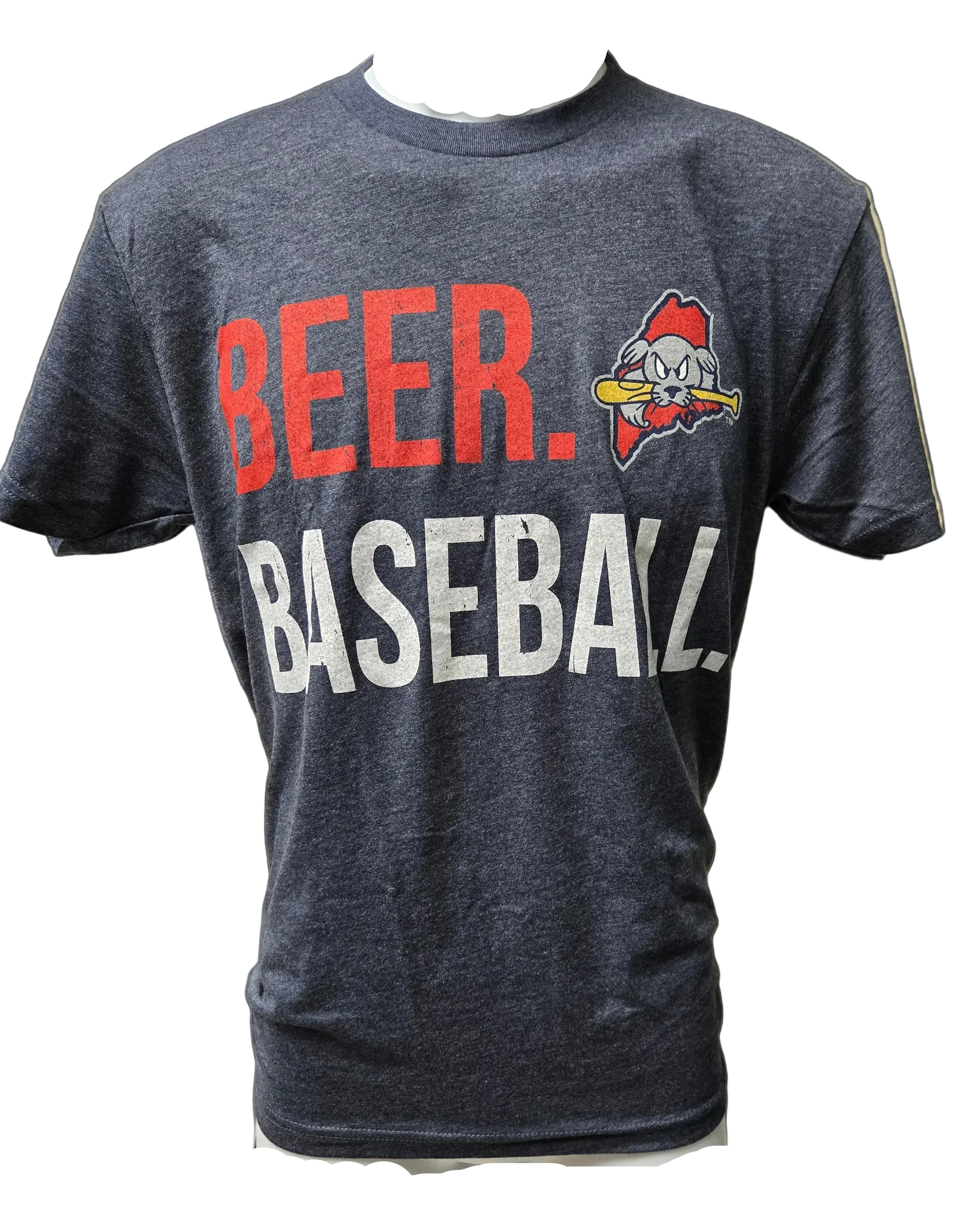 Beer and Baseball Adult Tee - Image 2