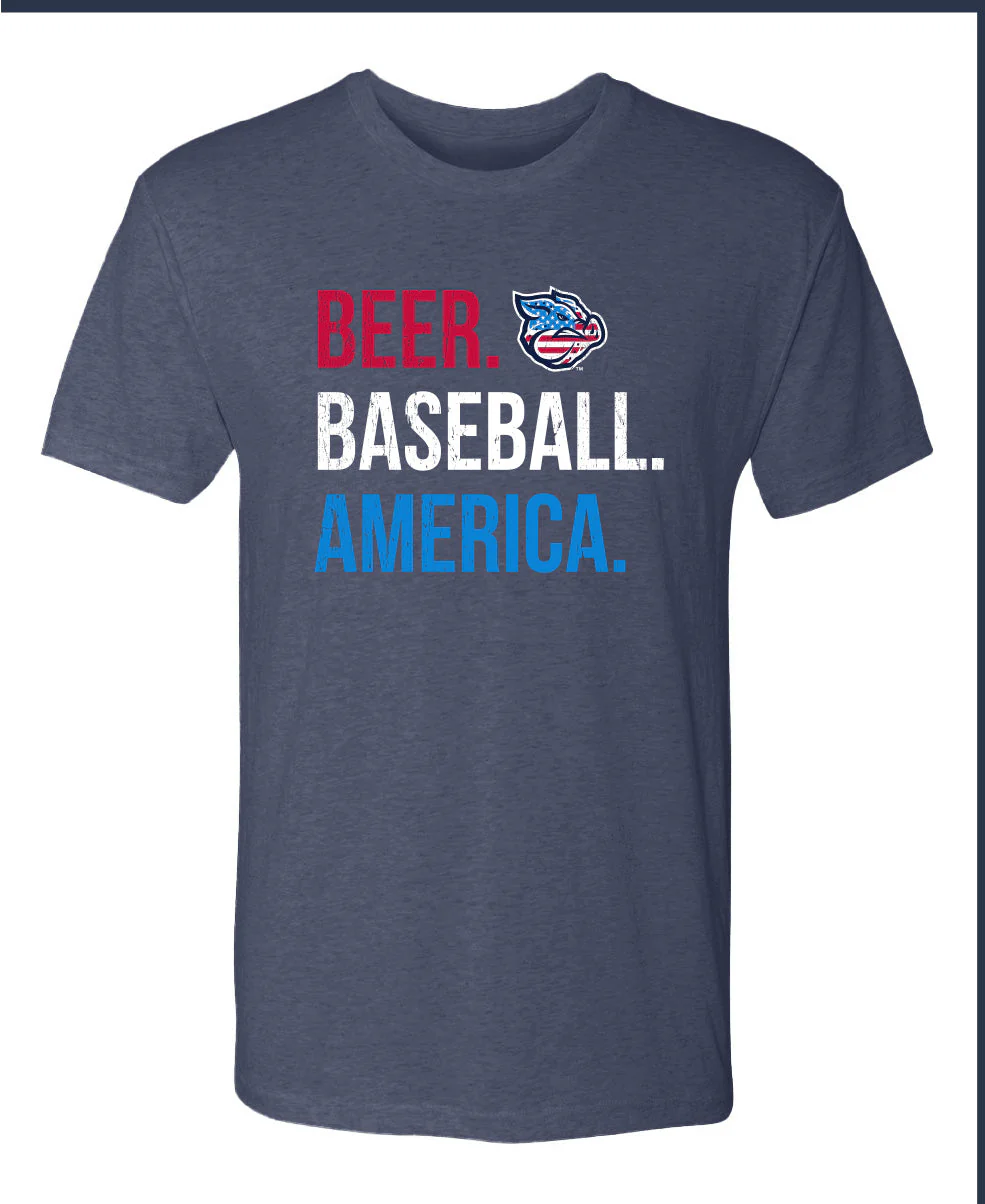 Beer Baseball America T-shirt