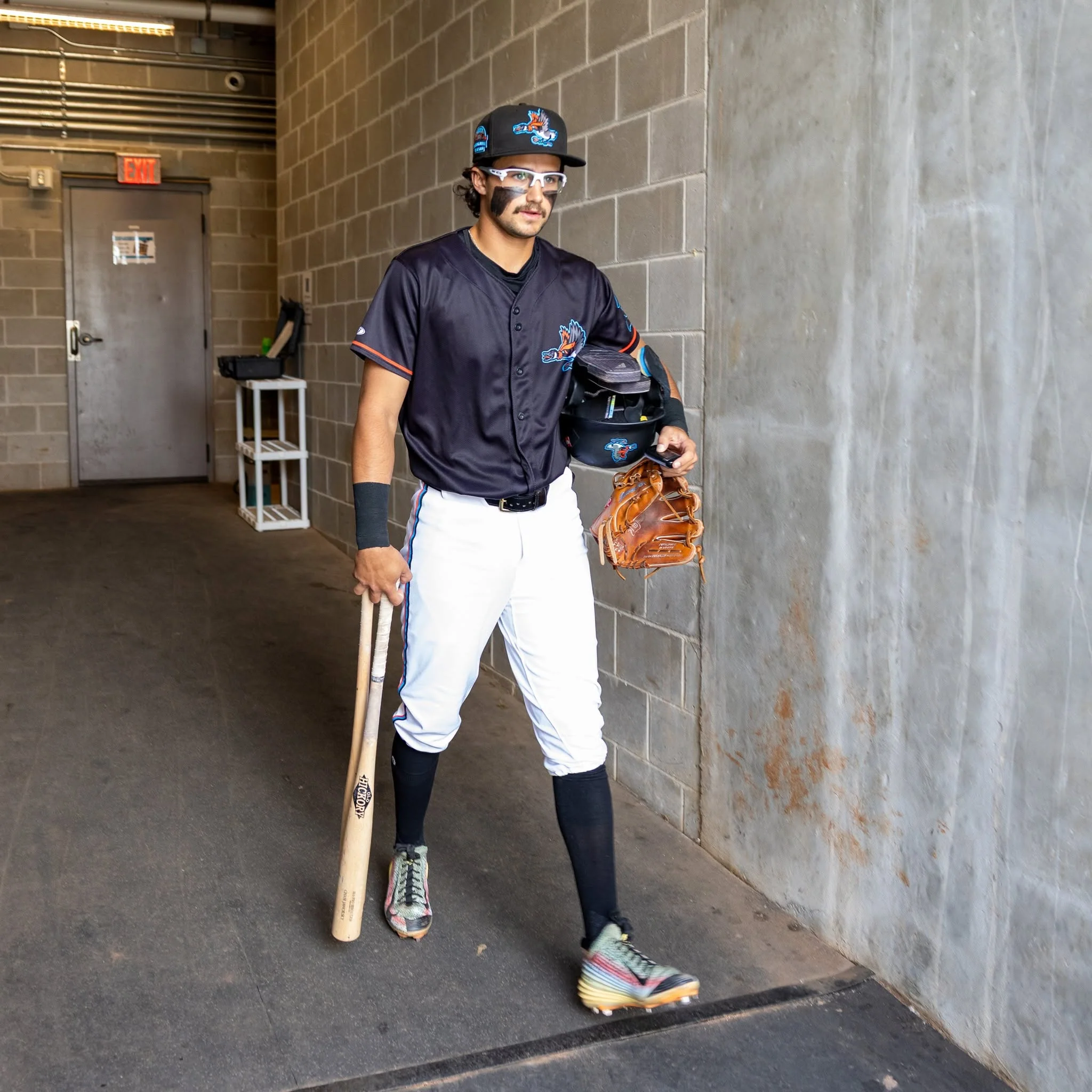 Beloit Sky Carp Black Alternate Jersey On-Field (Game Worn) - Image 2