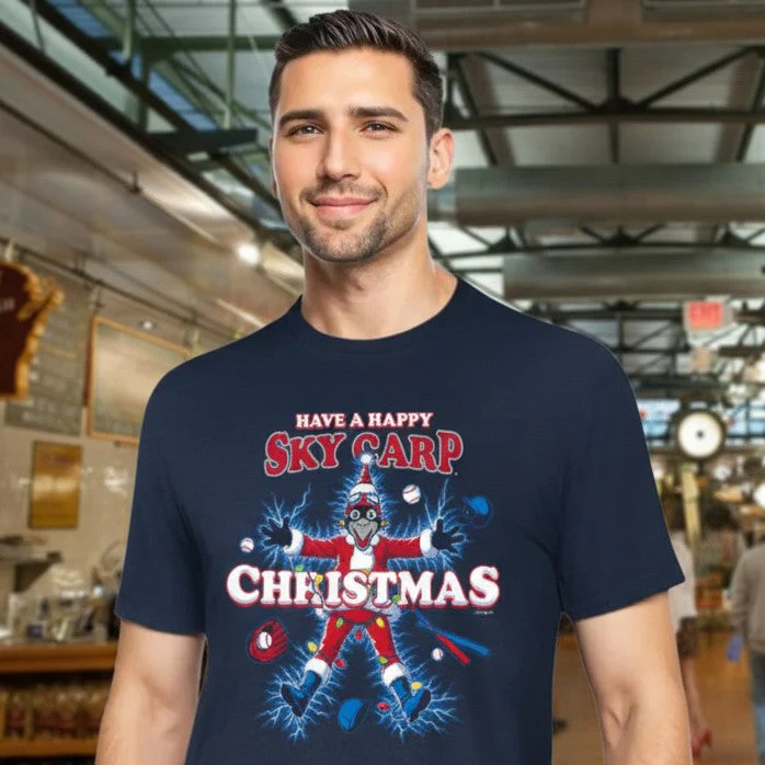 Beloit Sky Carp Poopsie Christmas T-Shirt