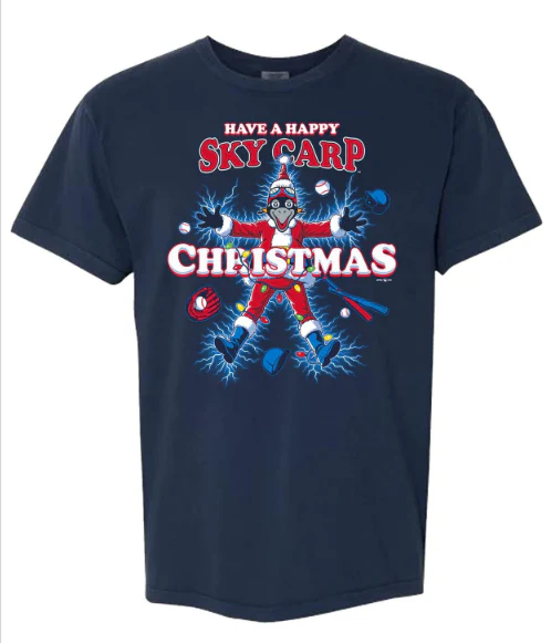 Beloit Sky Carp Poopsie Christmas T-Shirt - Image 2