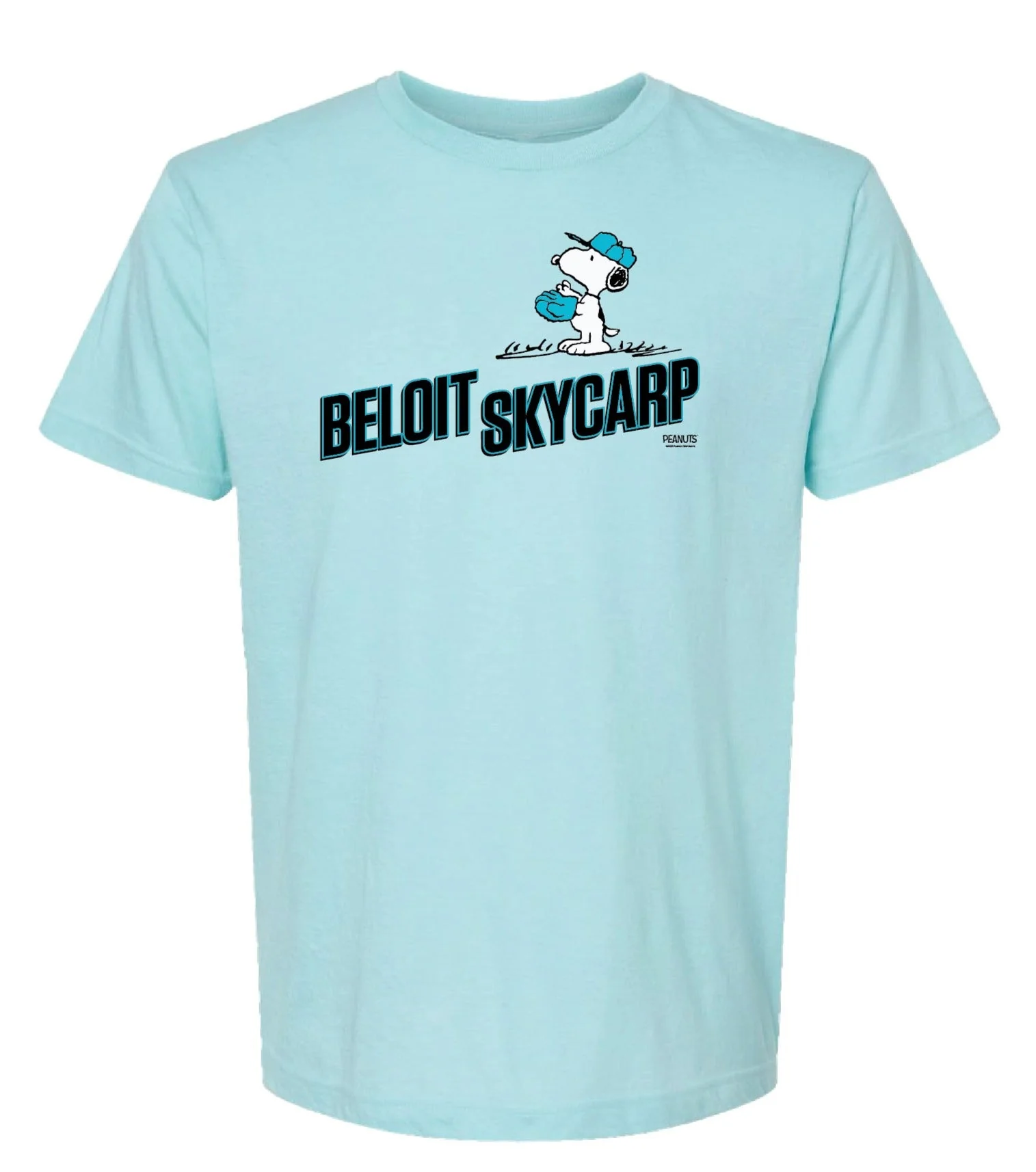 Beloit Sky Carp T-shirt Purist Blue Peanuts 2026 *NEW* - Image 2