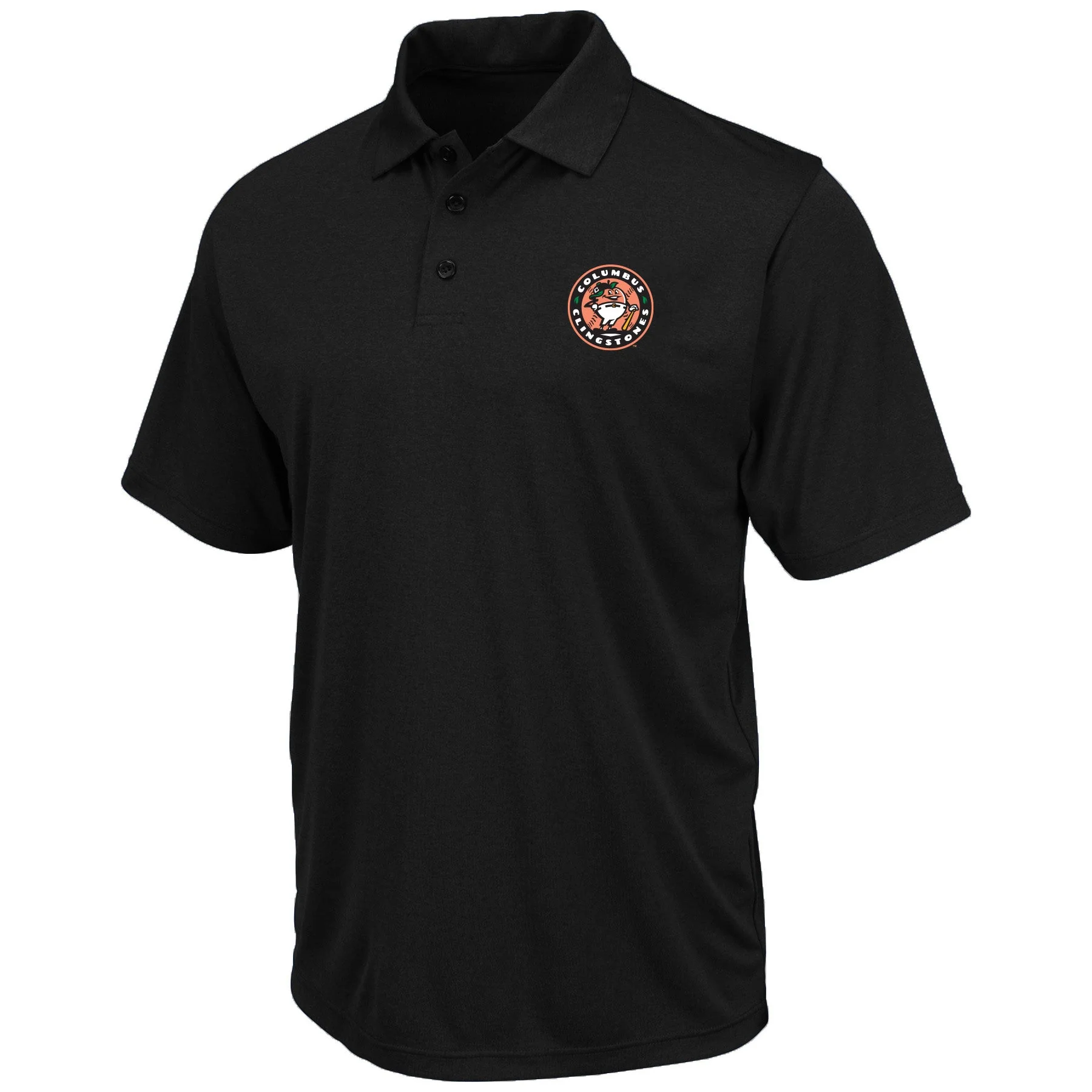 Big & Tall Birdseye Black Polo