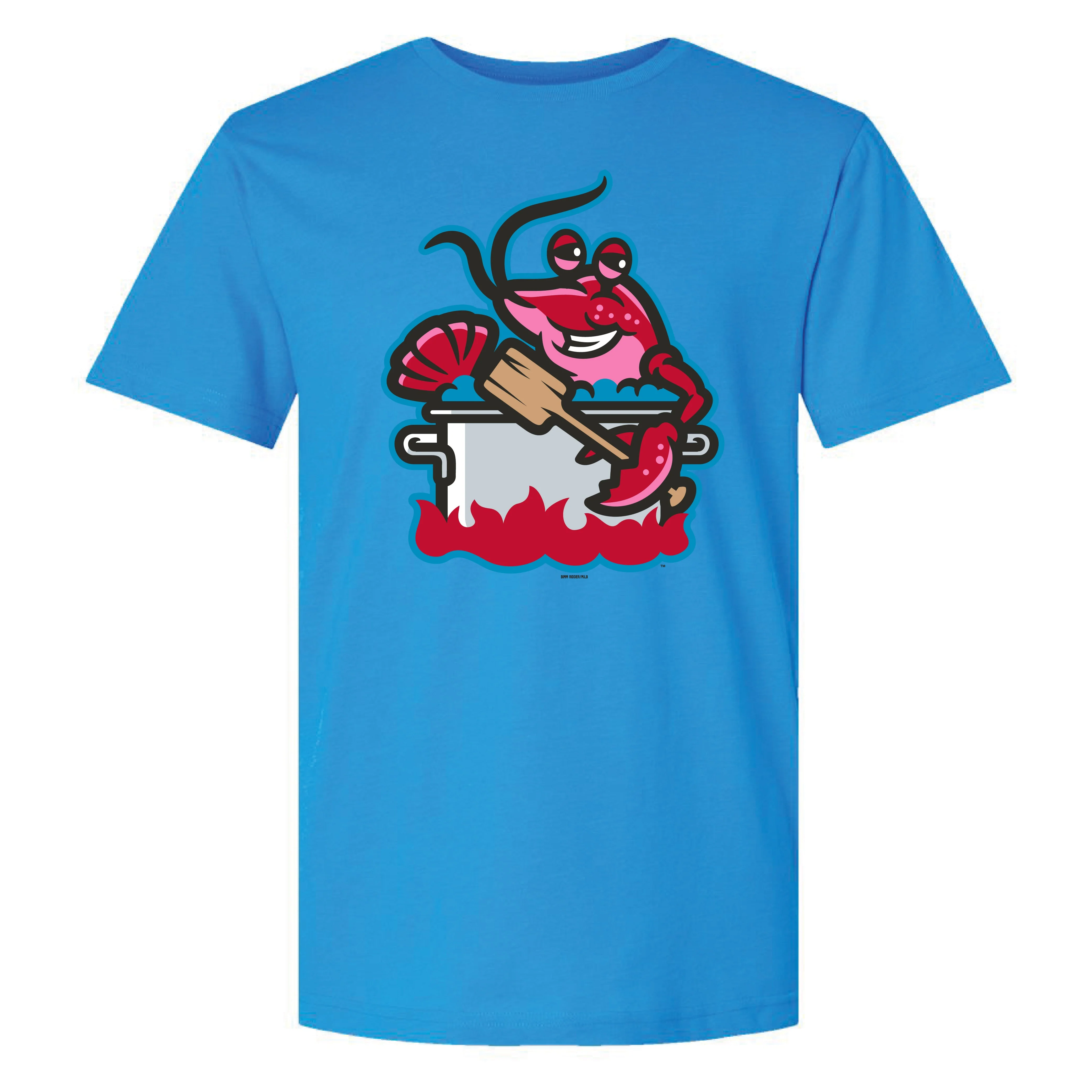 Biloxi Mudbugs Primary Logo Tee in Vintage Turquoise