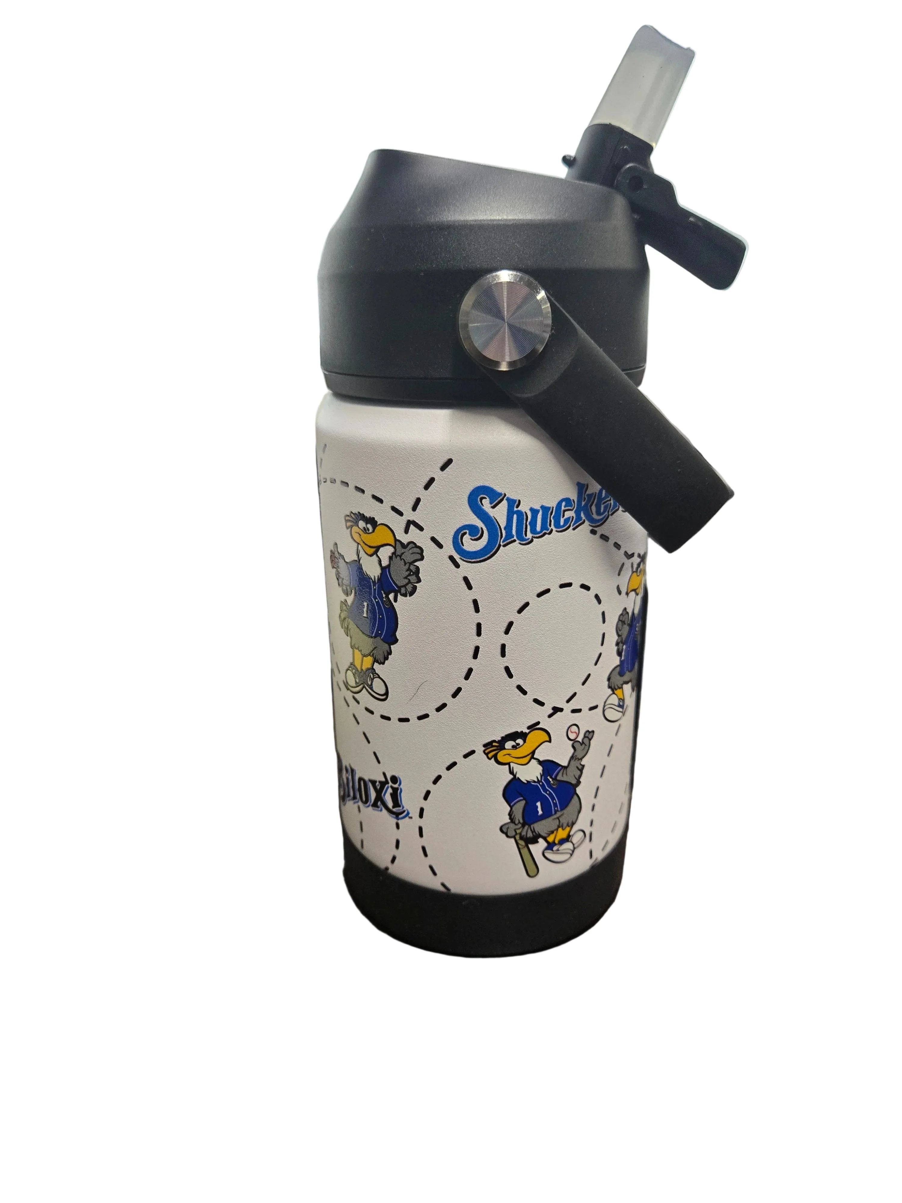 Biloxi Shuckers 12oz Stainless Steel Kids Water Bottle - Image 2