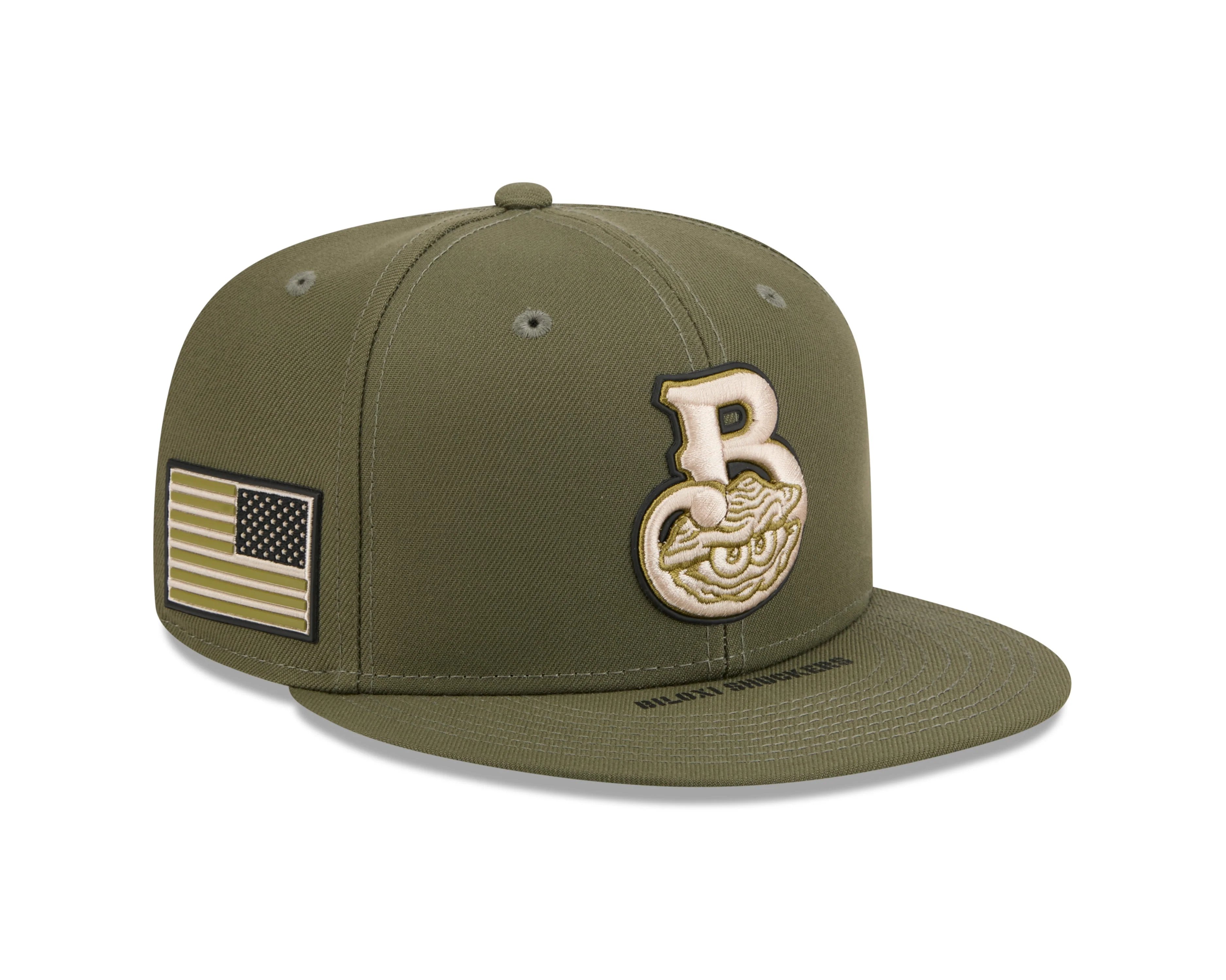 Biloxi Shuckers 2026 Armed Forces Day New Era 59FIFTY Fitted Cap - Image 3