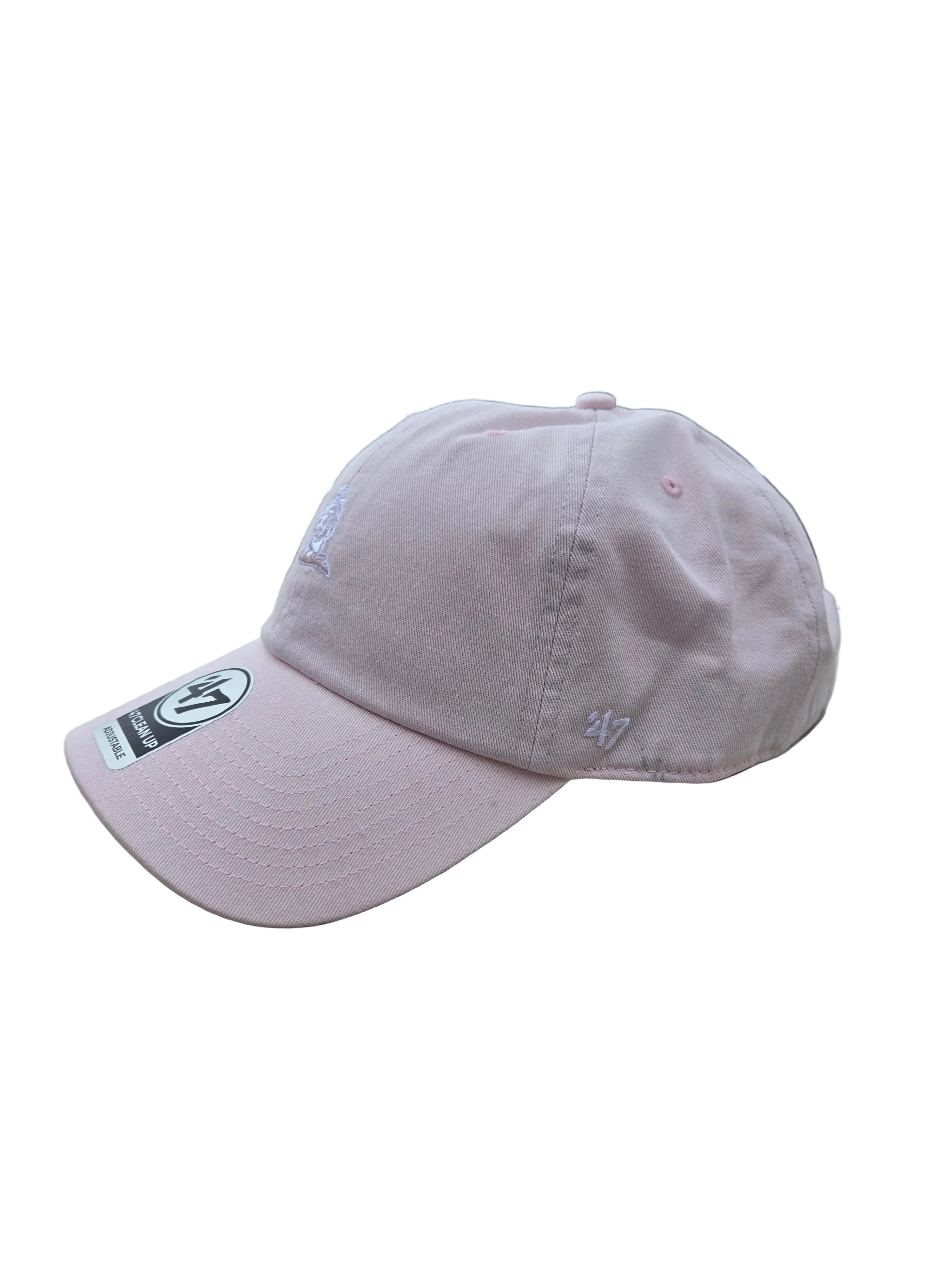 Biloxi Shuckers '47 Clean Up Adjustable Cap in Pink with Lighthouse Logo - Image 2