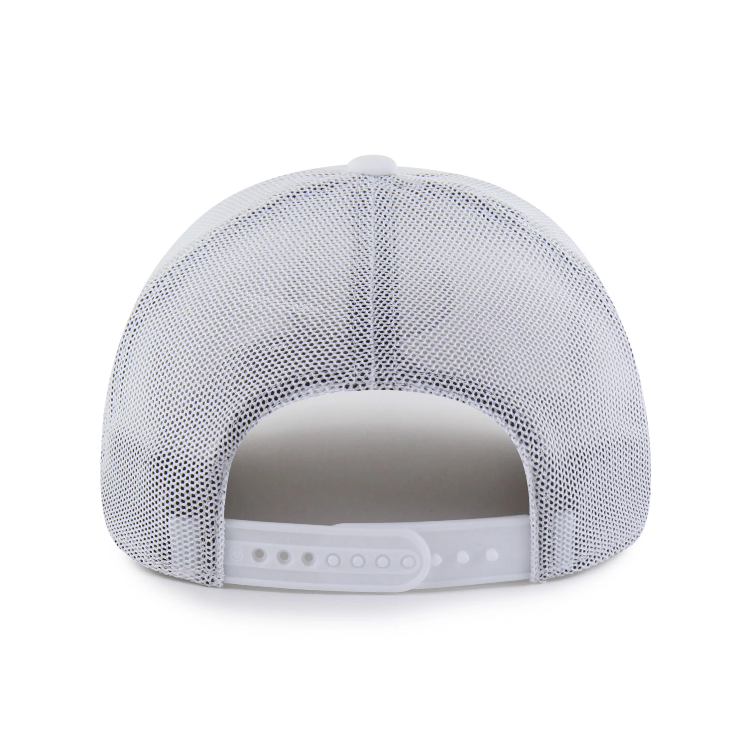 Biloxi Shuckers '47  White Strand Trucker  Cap with Batting Oyster Patch - Image 2