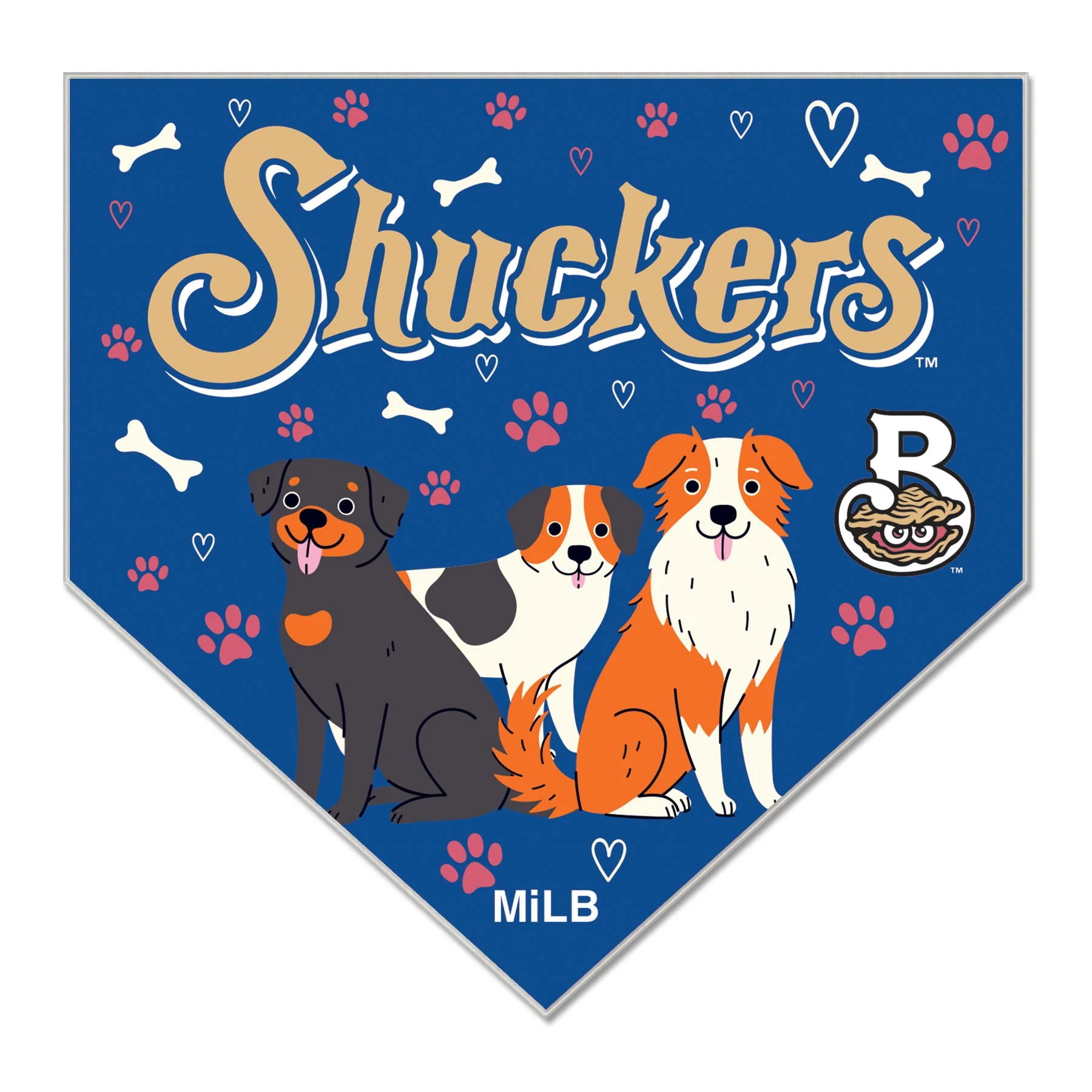 Biloxi Shuckers Bark in Park Collector Pin