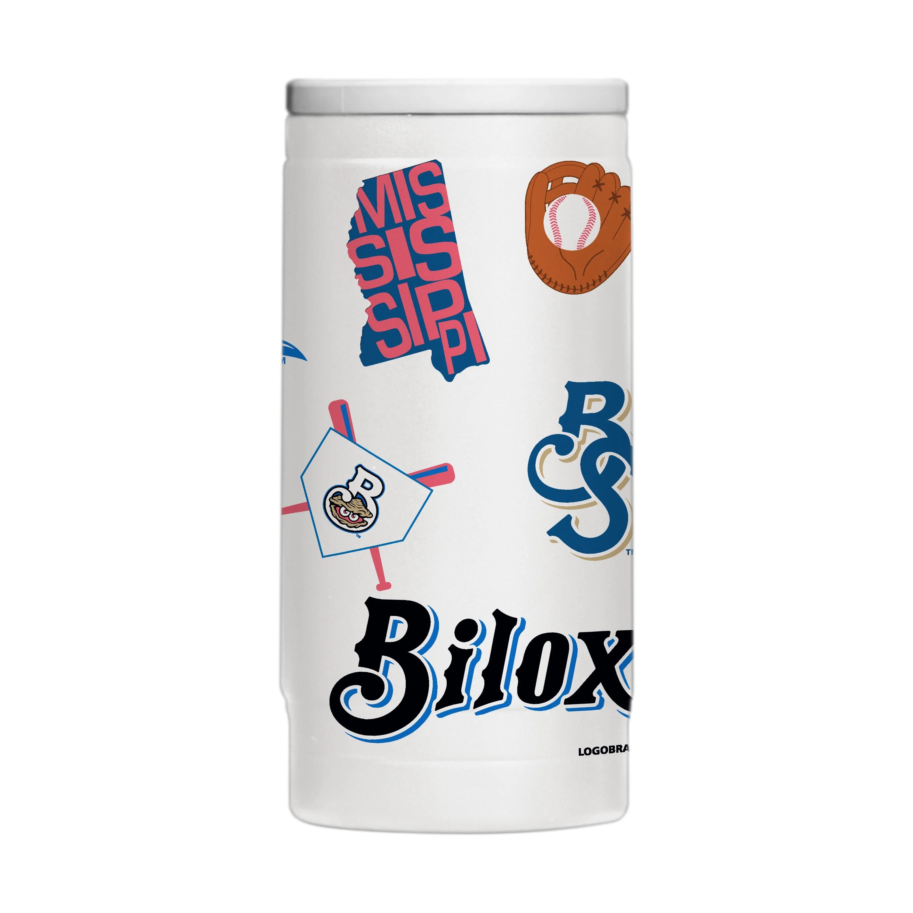 Biloxi Shuckers Water Bottle 34 oz Stainless Steel - Image 2