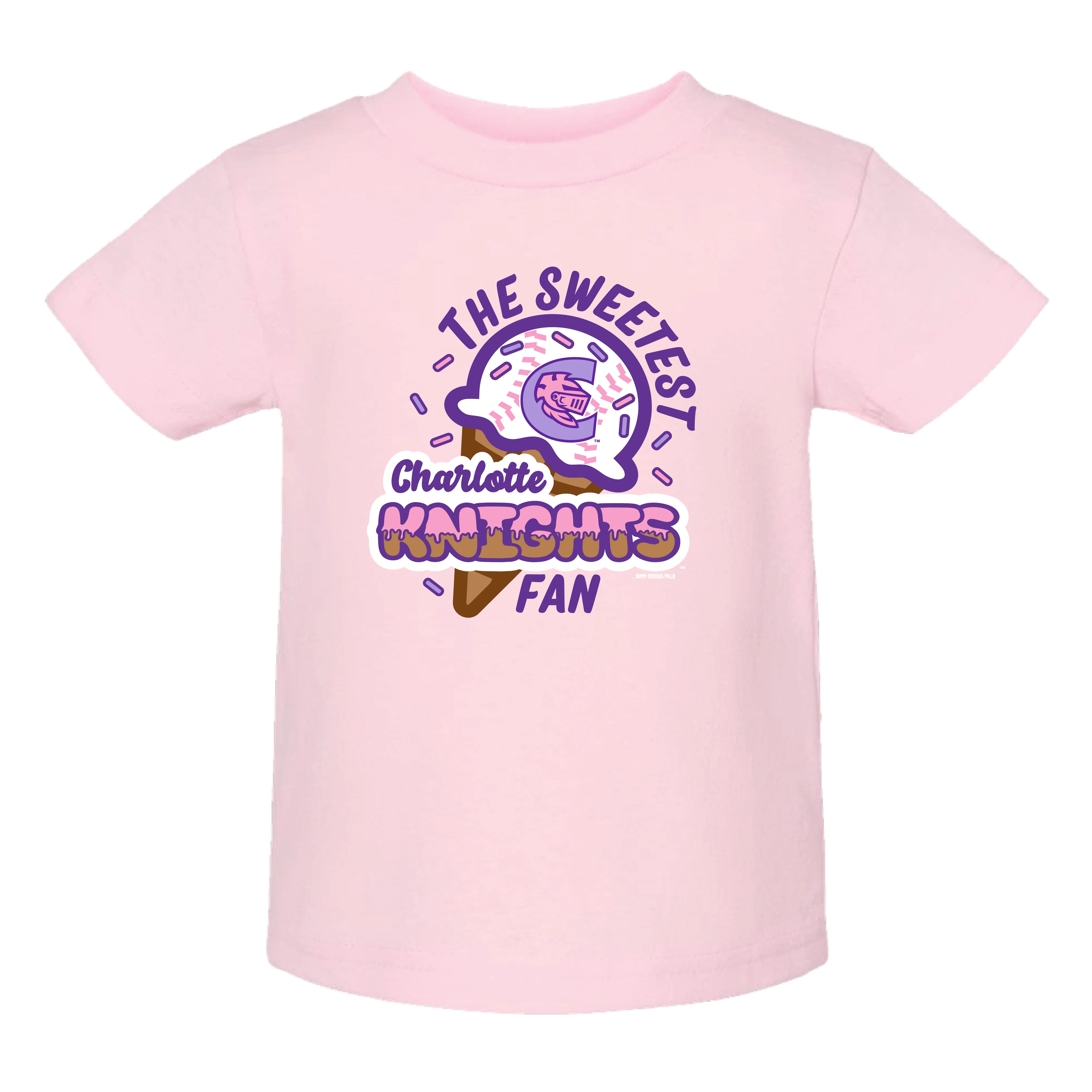 Charlotte Knights Bimm Ridder Ballerina Pink Infant T-Shirt
