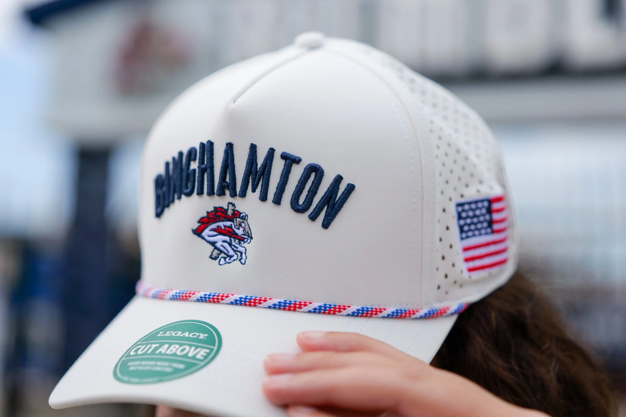 Binghamton Rumble Ponies  4th of July Old Glory Adjustable Cap