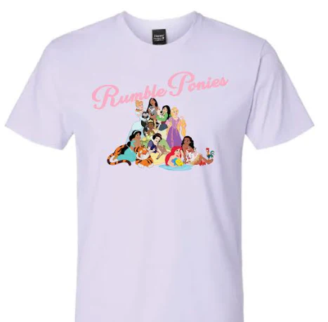 Binghamton Rumble Ponies Kids Princess T-Shirt Lavender