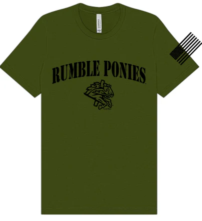 Binghamton Rumble Ponies Mens Battalion T-Shirt Green