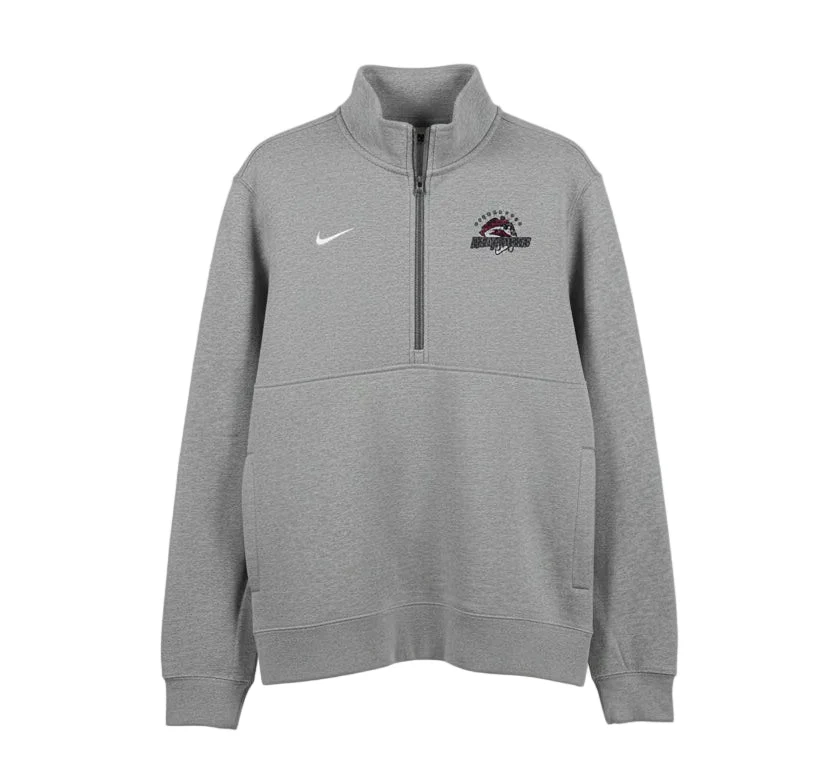 Binghamton Rumble Ponies Nike Fleece Quarter Zip Gray