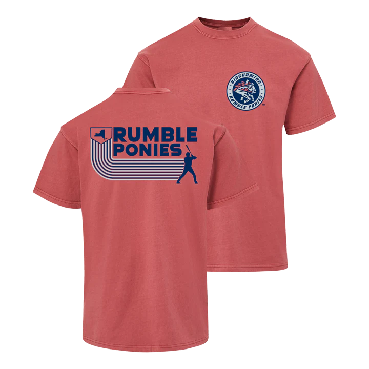 Binghamton Rumble Ponies Red Coastal Color Tee