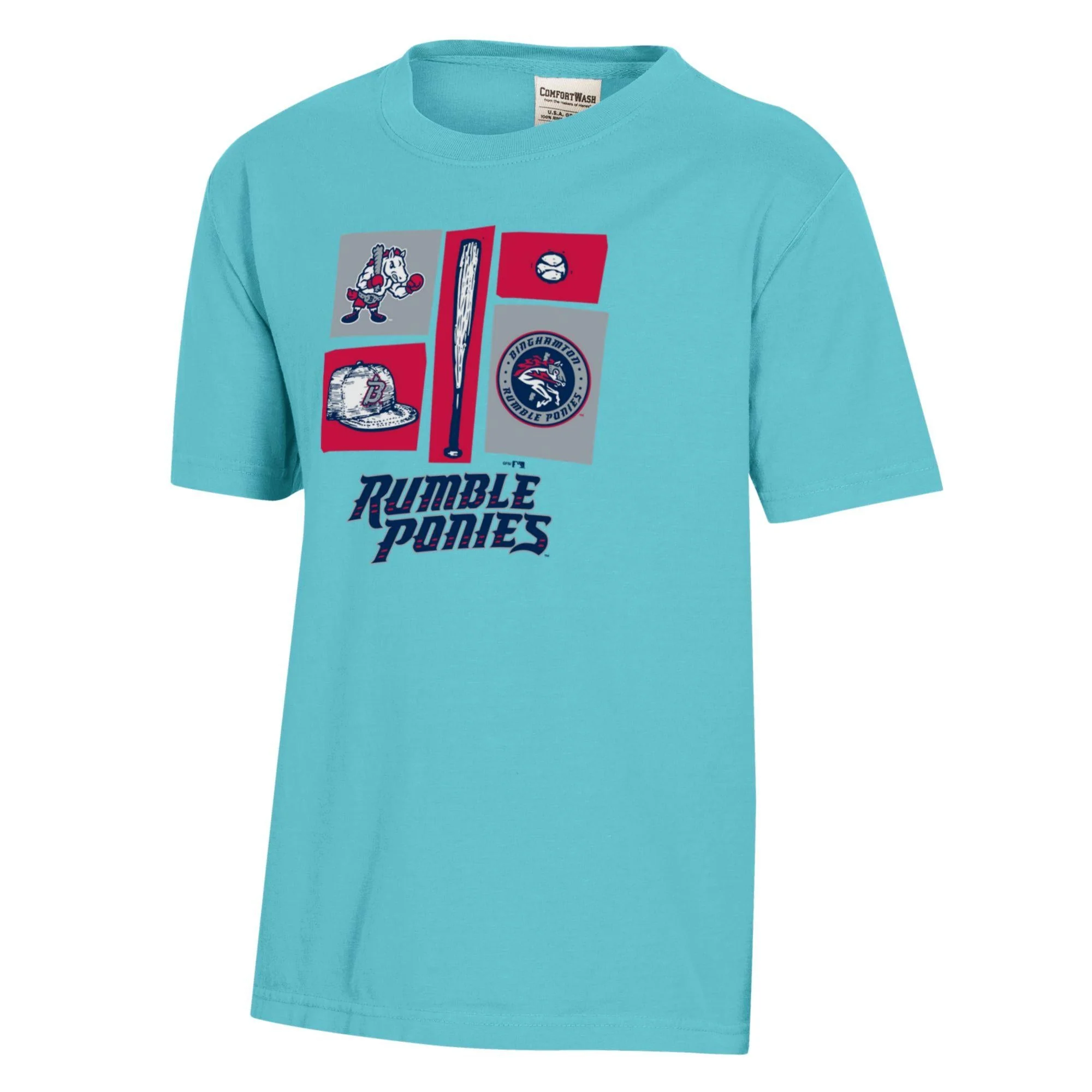 Binghamton Rumble Ponies Youth Short Sleeve  Mosaic Shirt