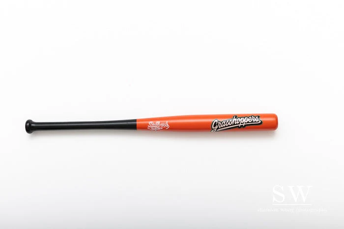 Black & Orange Two-Tone Mini Bat - Image 2