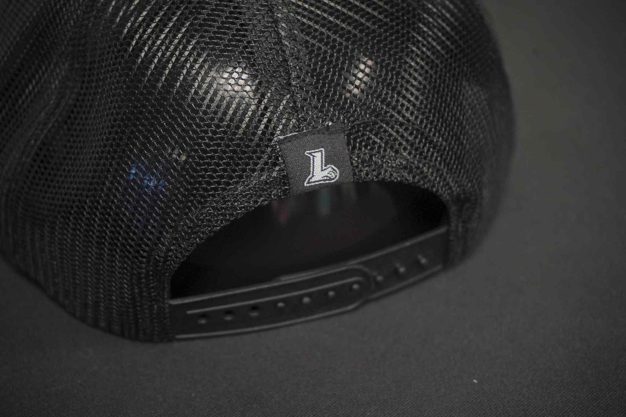 Black Trucker Patch Hat - Image 3