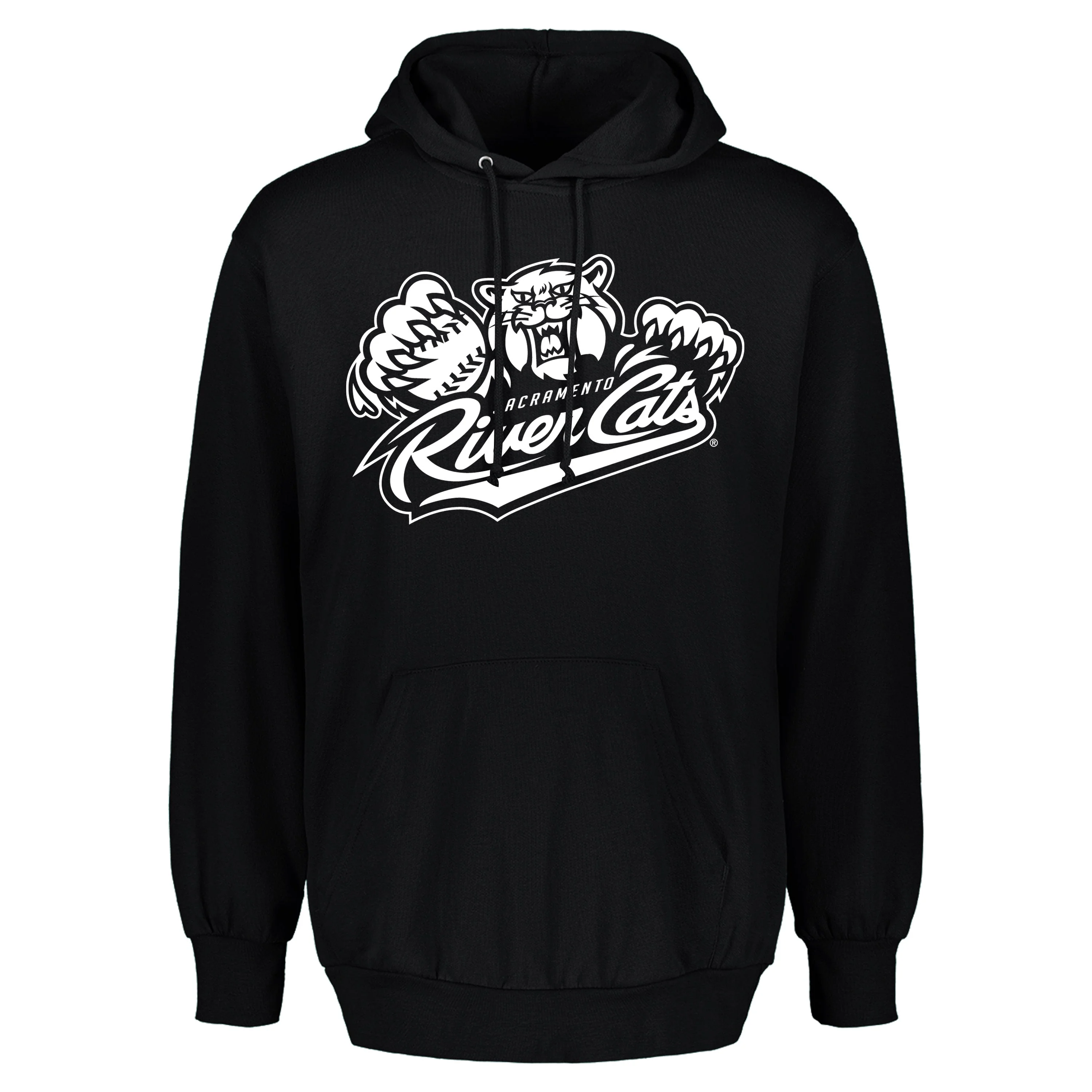 BLK/WHT PRIMARY HOOD, SACRAMENTO RIVER CATS