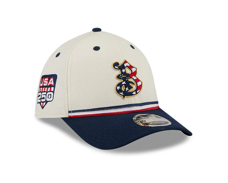 Bradenton Marauders 2026 New Era 4th of July 39THIRTY M-Crown Flex Fit Cap - Image 2