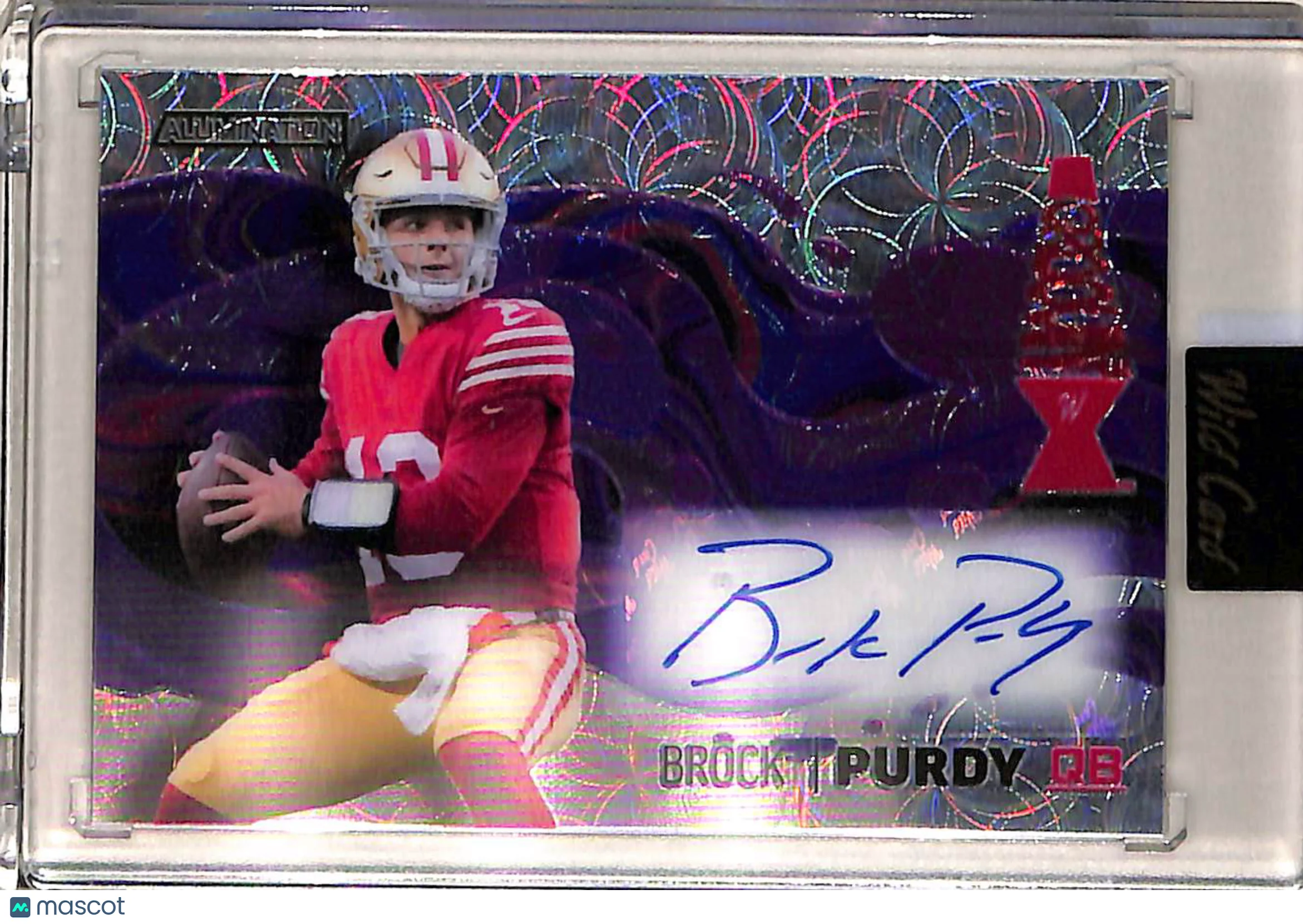 Brock Purdy 2022 Wild Card Alumination Groovy Pur
