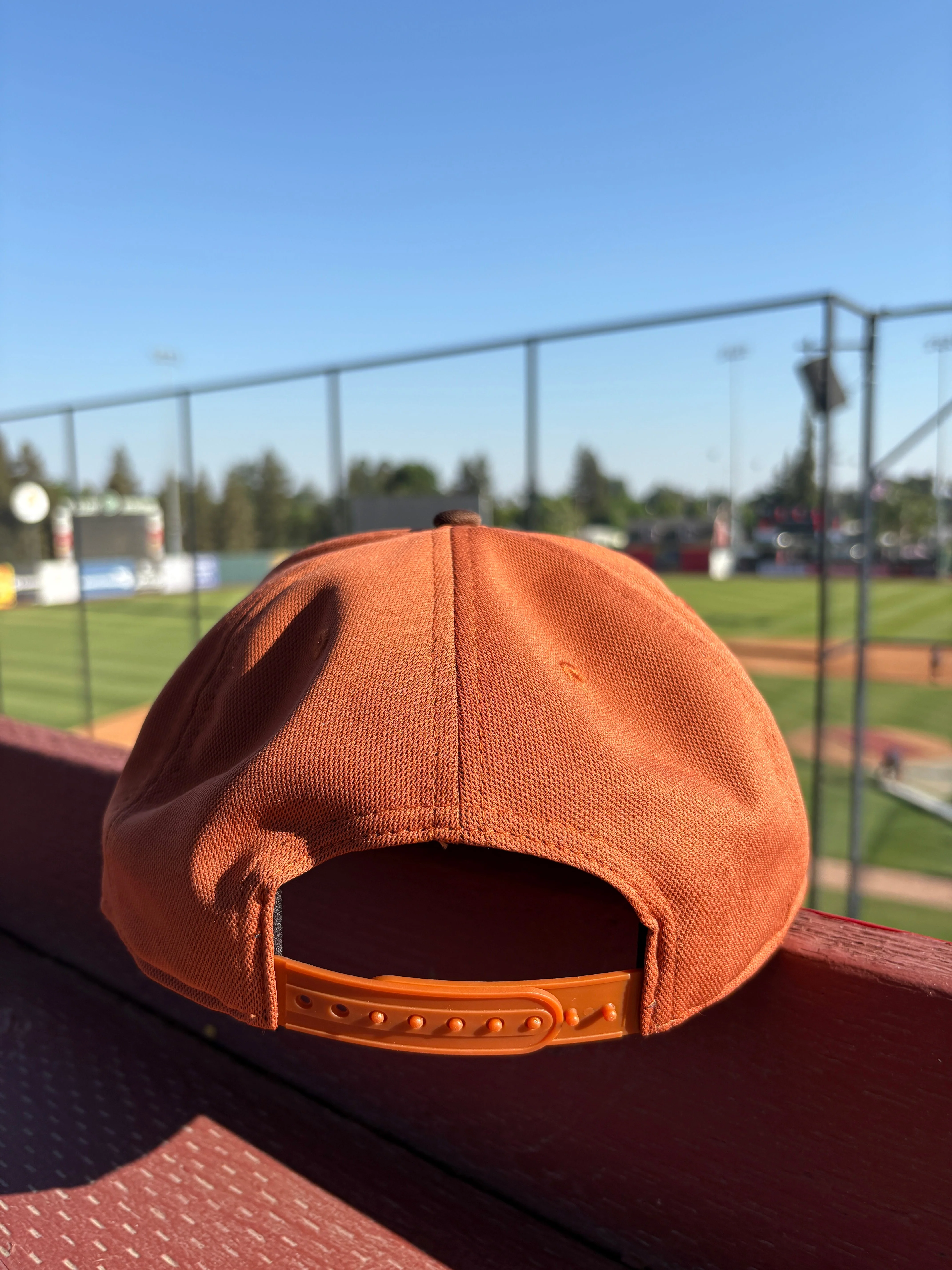 Brown Rawhide Snapback Hat - Image 3