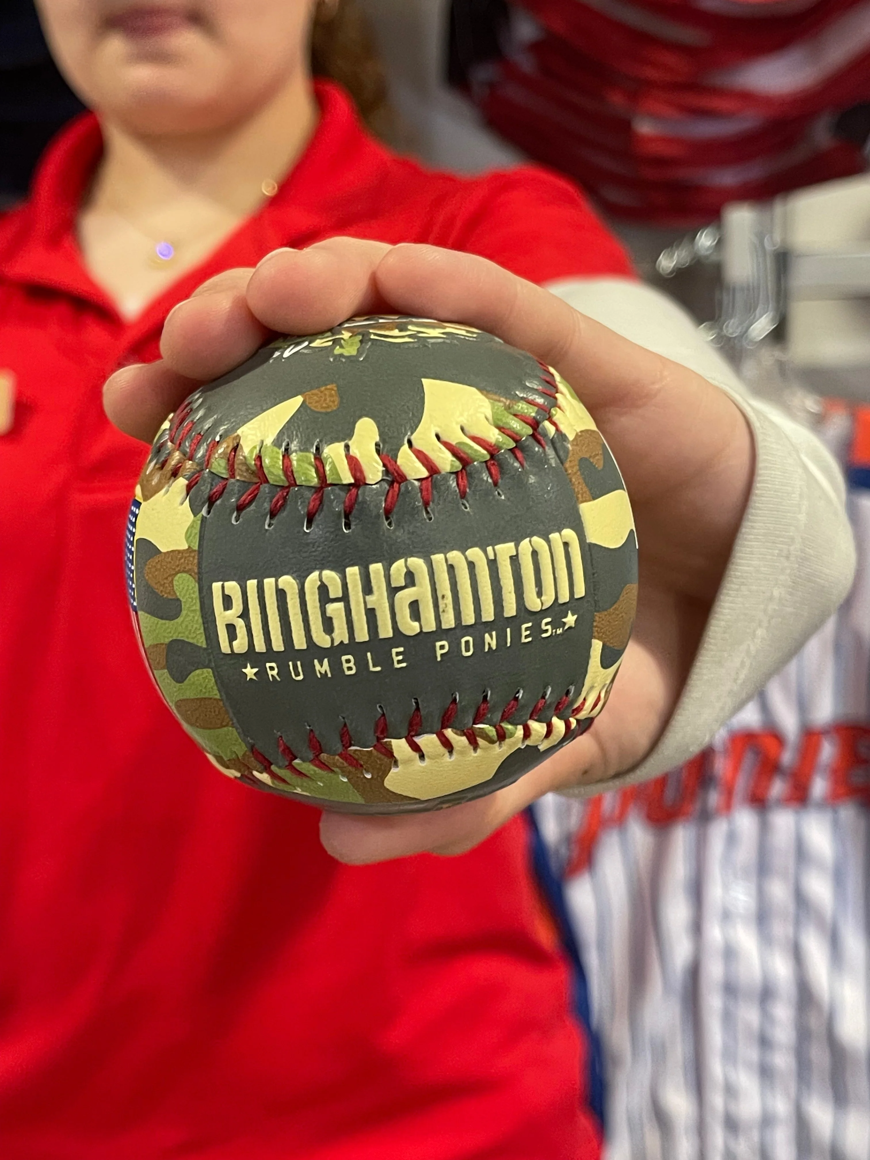 BRP Rawlings Imported Collectible Green Camo Armed Forces Baseball - Image 4