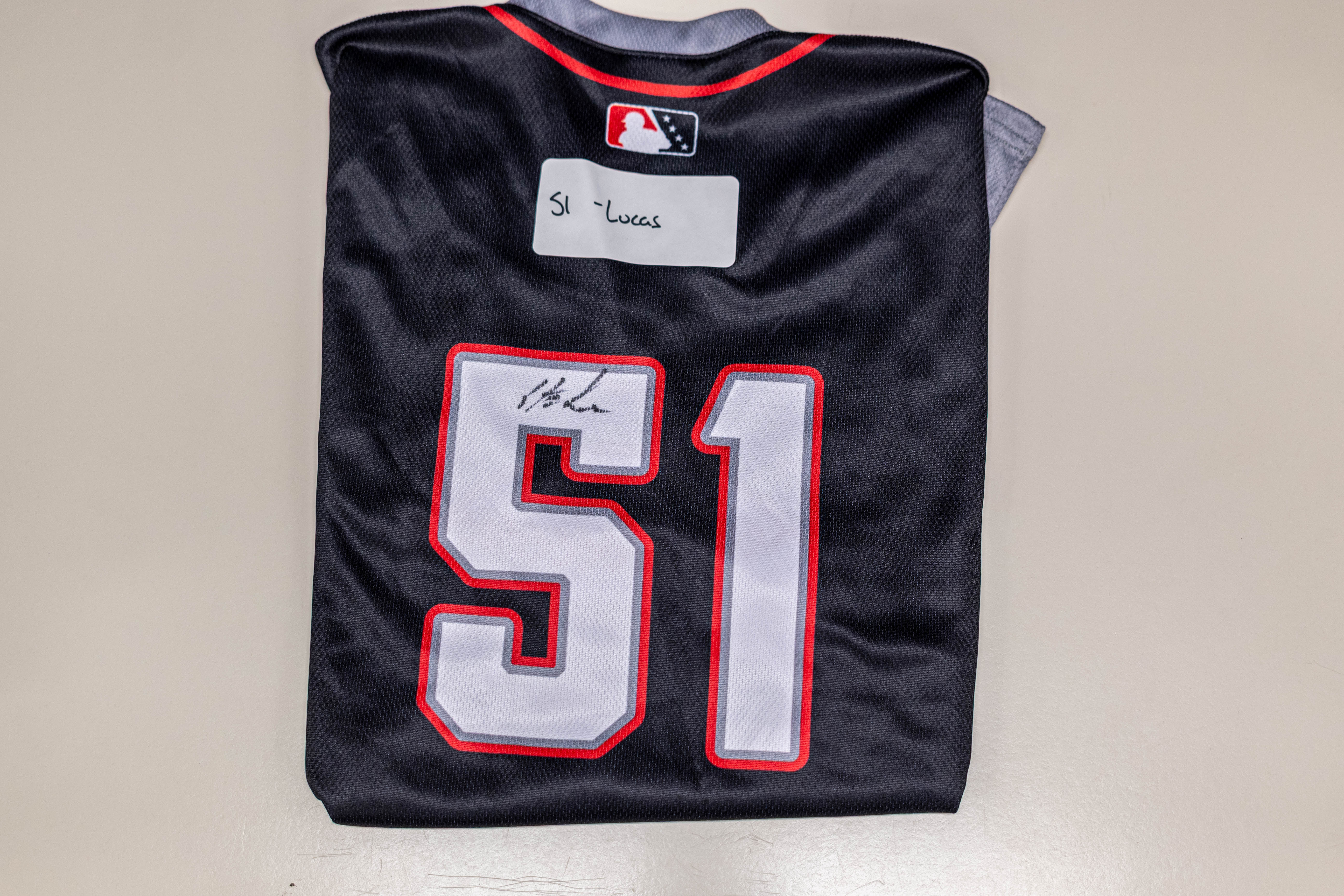Buffalo Bisons Autographed & Game Worn Sublimated Hockey Black Jersey - Easton Lucas #51 Size 44 - Image 3
