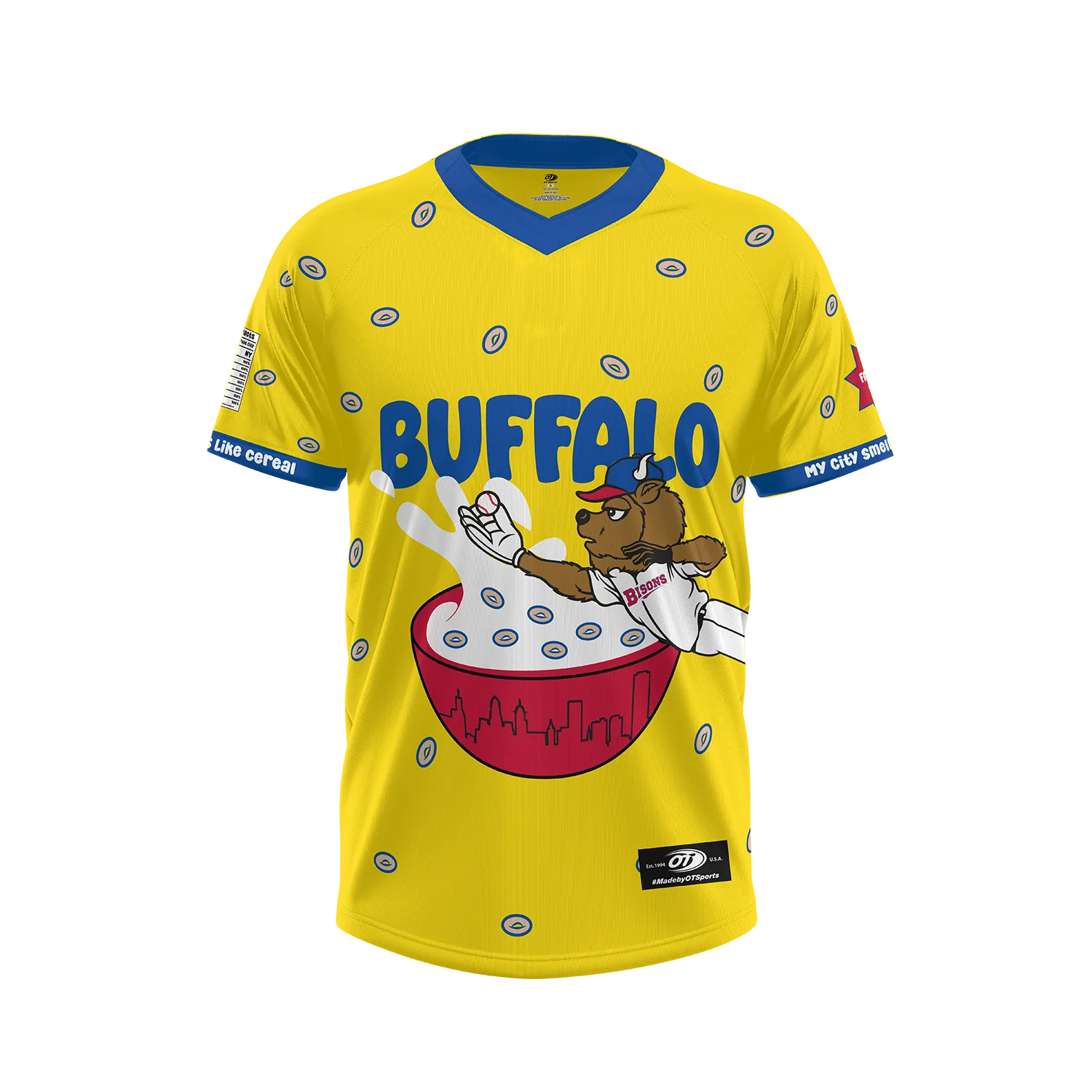 Buffalo Bisons Youth Cereal Sub Blank Replica Jersey