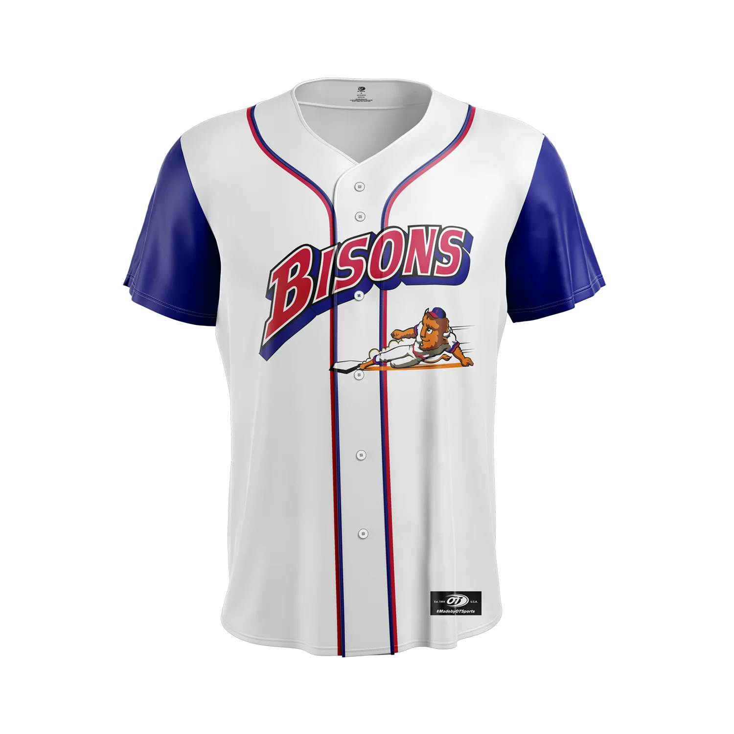 Buffalo Bisons Youth Reverse Retro Sub Blank Replica Jersey