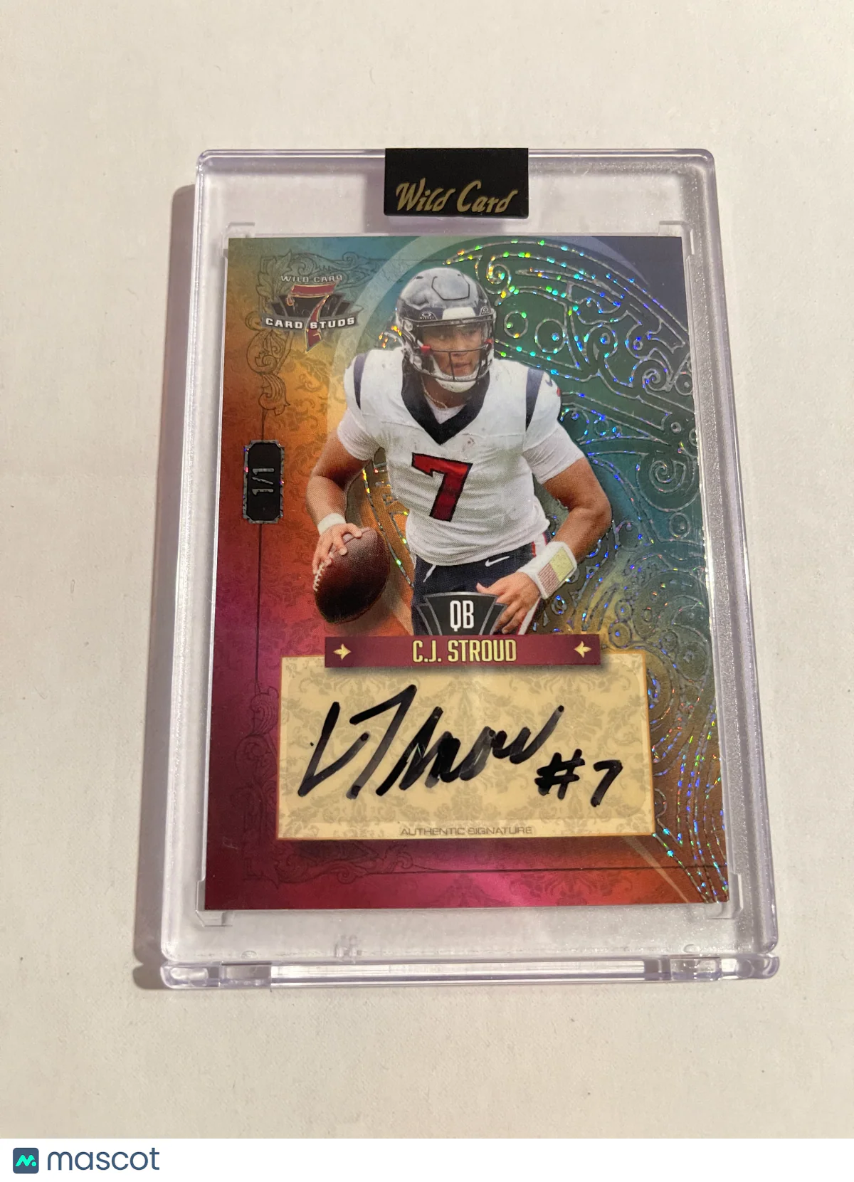 C.J. Stroud 2023 Wild Card 7 Card Studs #7CHR-A 1