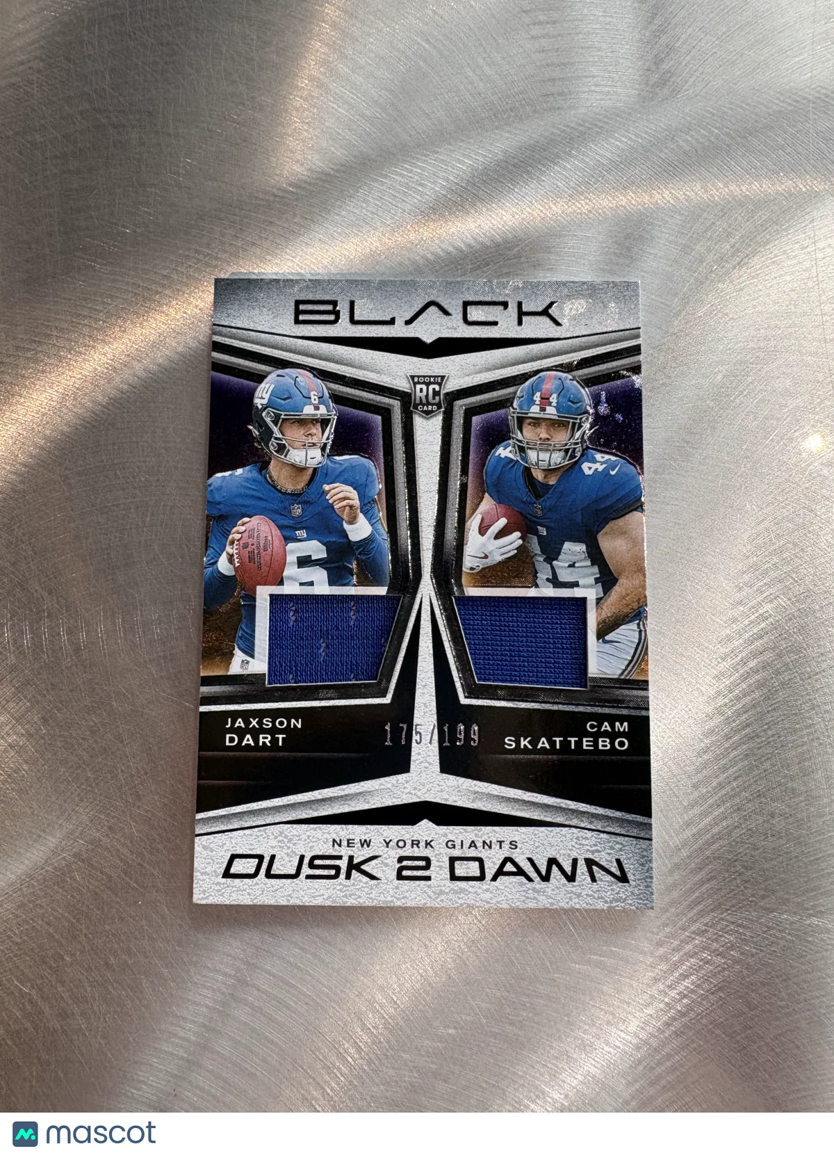 Cam Skattebo Jaxson Dart 2025 Panini Black Dusk 2