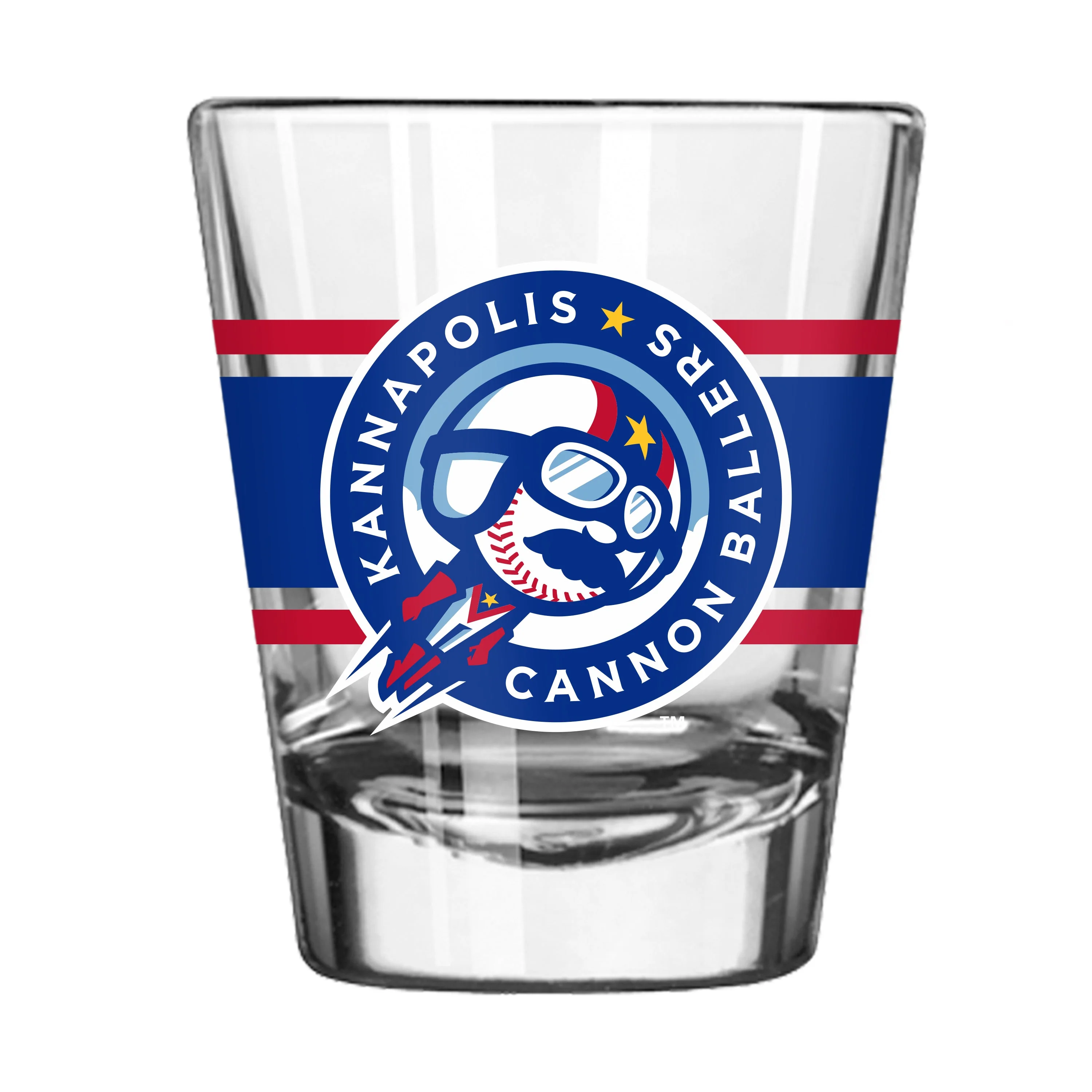 Cannon Ballers 2oz Shot Glass.