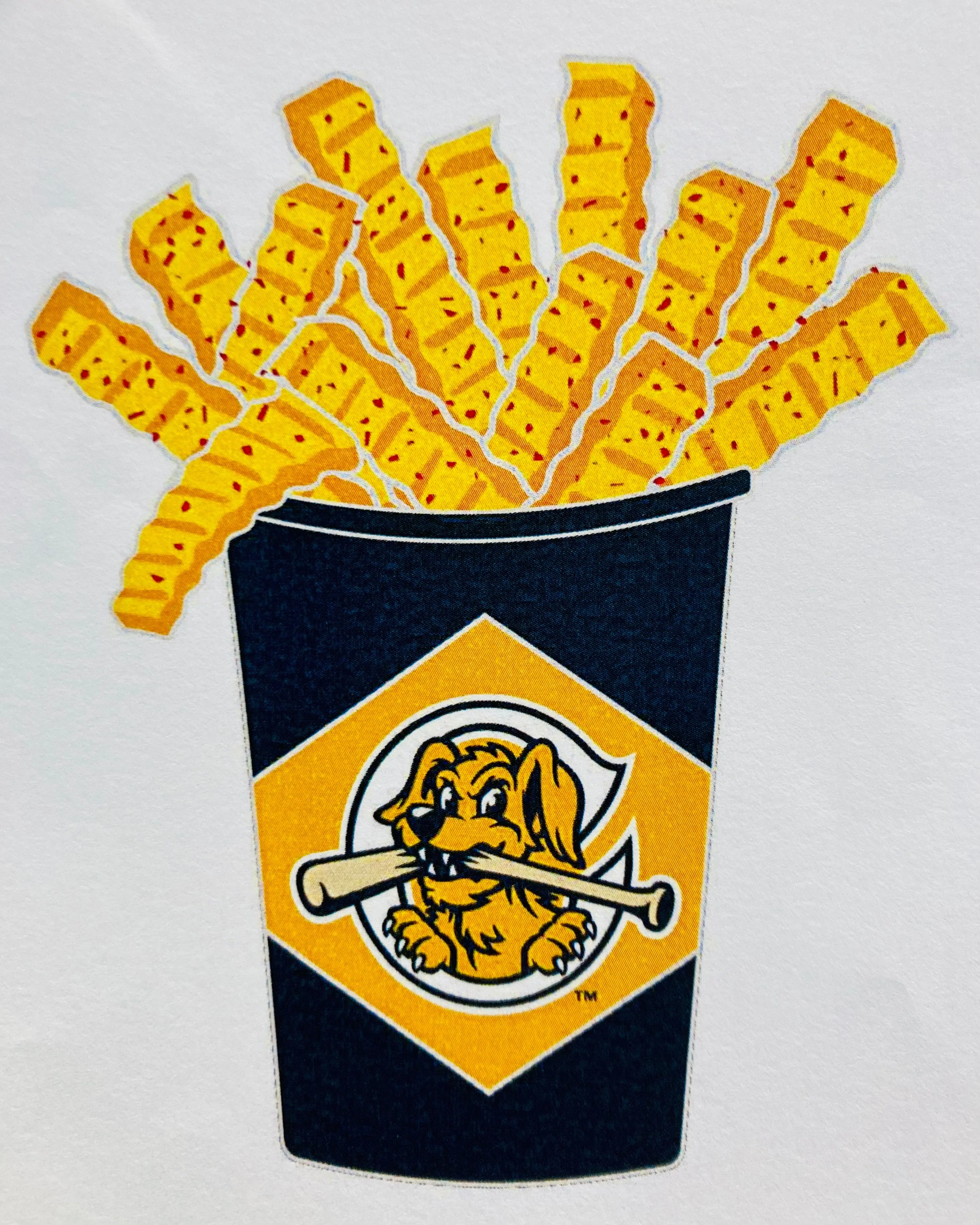 Charleston RiverDogs French Fries Novelty Pin - Image 2
