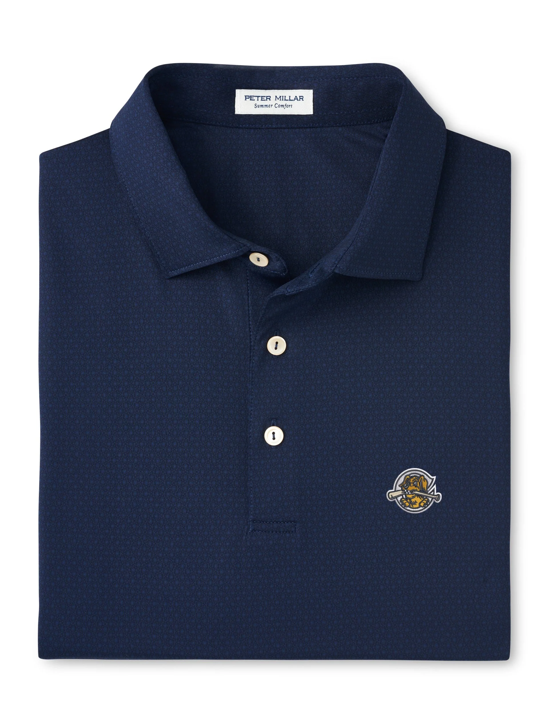 Charleston RiverDogs Peter Millar Tesseract Home Cap Polo